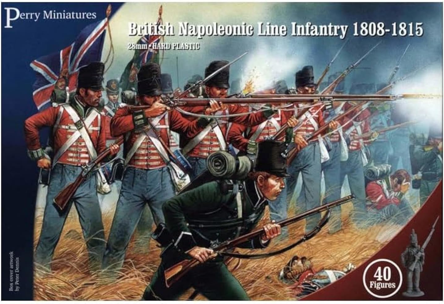 BH1 British Napoleonic Line Infantry 1808-15 28mm 40 Figures Hard Plastic by Perry Miniatures