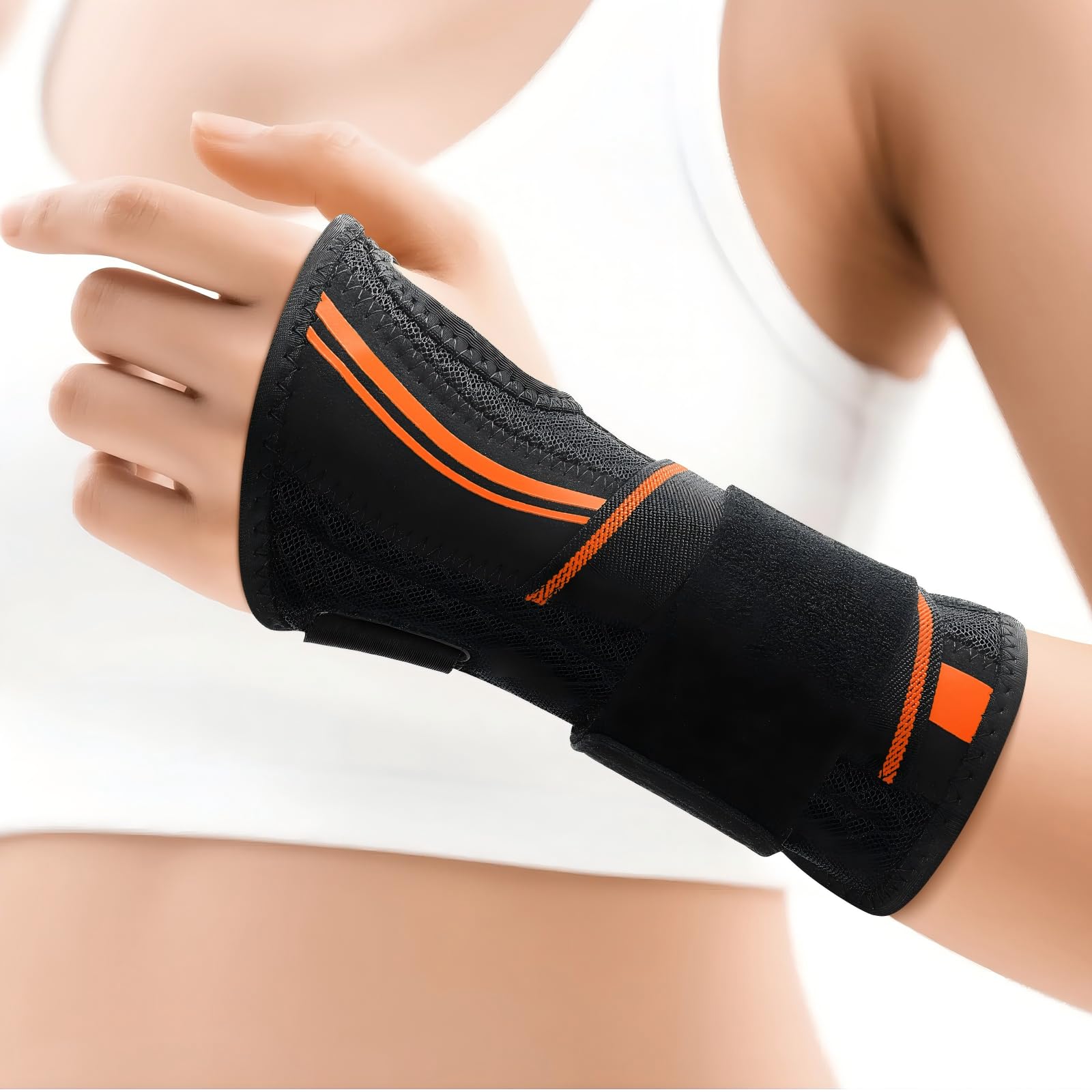 Carpal Tunnel Wrist Brace Night Support Fit Right Hand for Work Pain Relief Wrist Splint for Tendonitis Sprain
