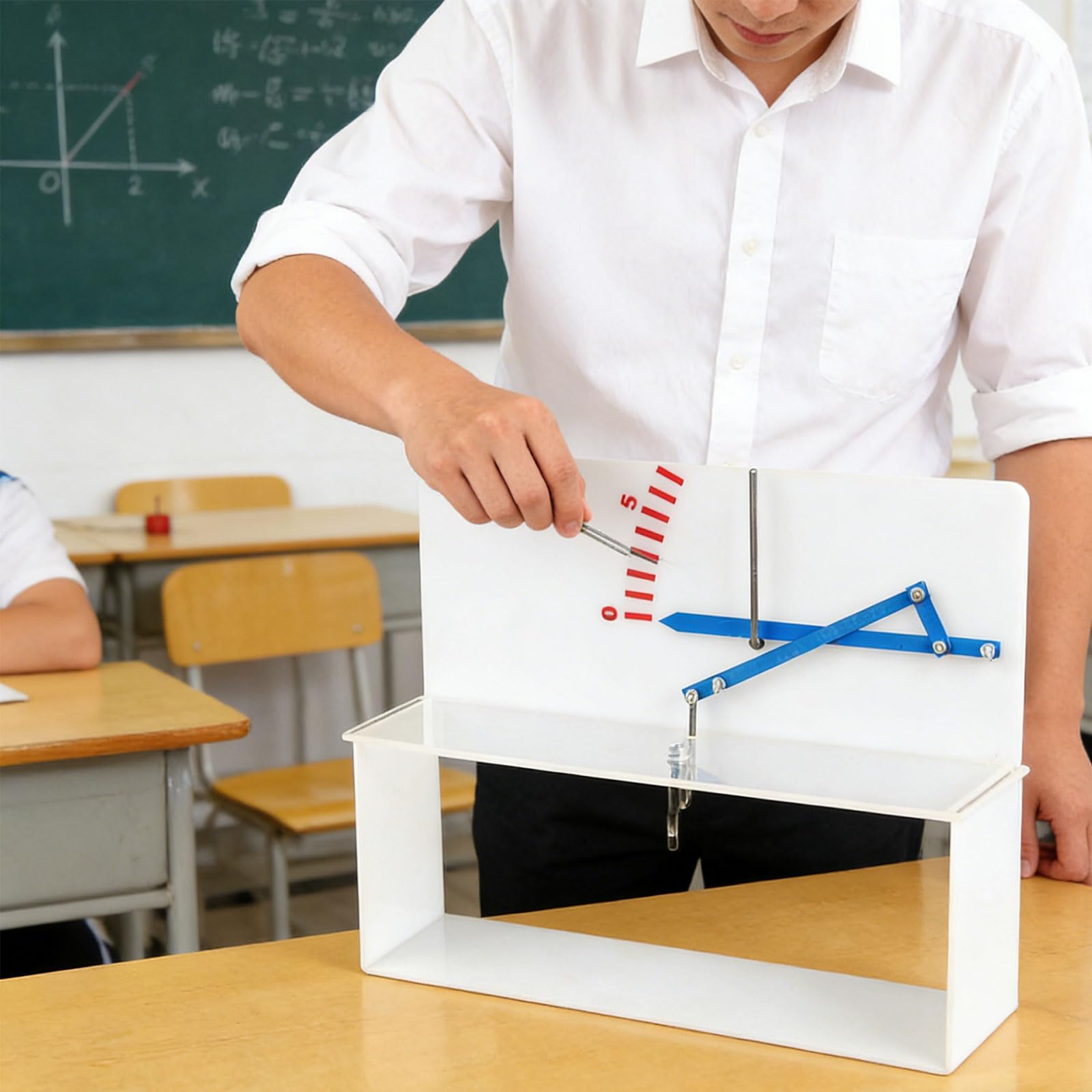 Ayuda para la enseñanza de física Demostrador de deformación de palanca óptica de metálico para experimentos en Demostrador de deformación de laboratorio de ciencias