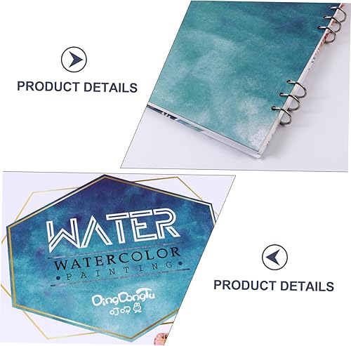 Miniatura 9 de VILLCASE 1 unid libro de dibujo Kraft cubierta cuaderno de dibujo de Navidad cuaderno de bocetos en espiral, bloc de dibujo de fiesta de Navidad,