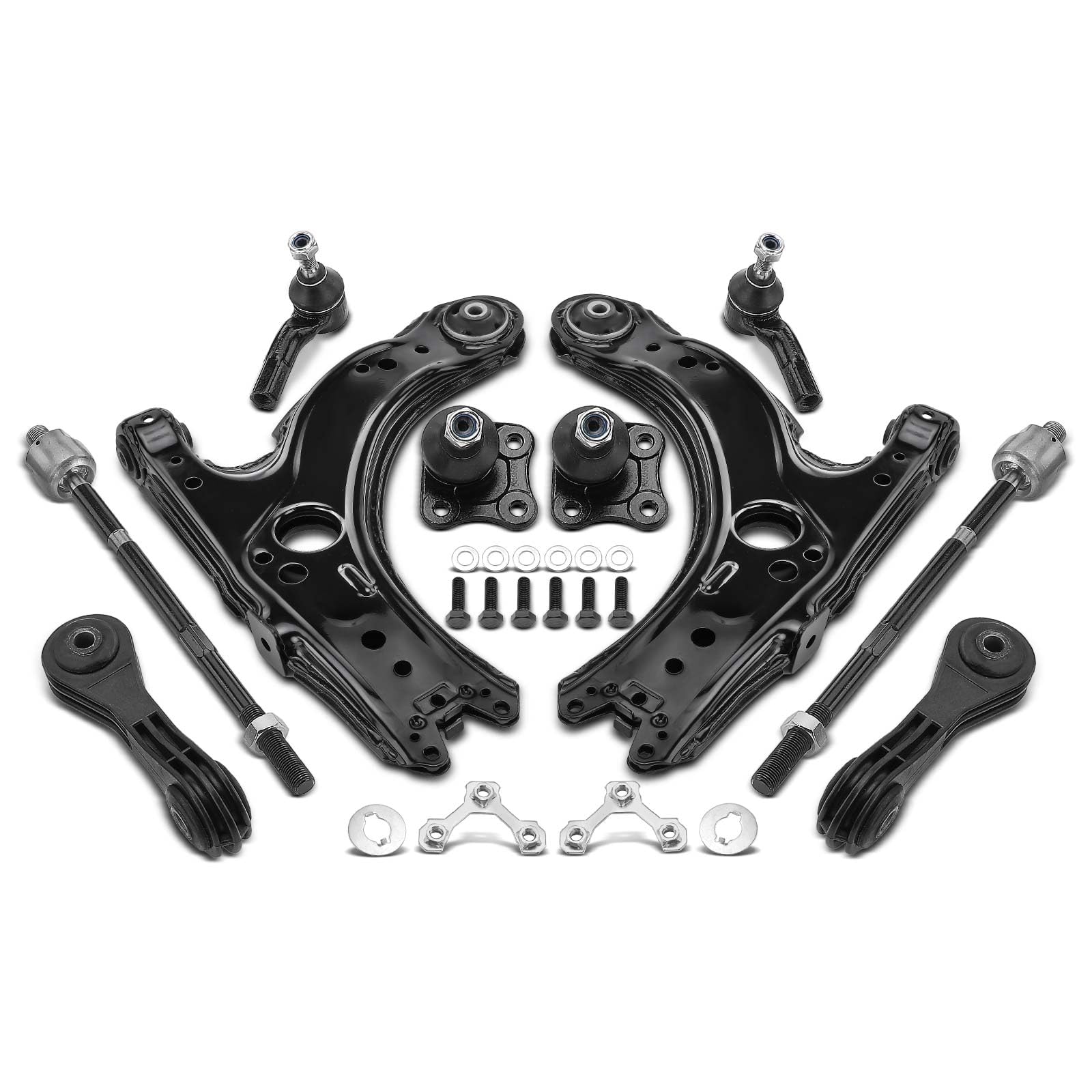 Frankberg 10x Set di bracciali Anteriore Compatibile con A3 Leon Toledo O.c.t.a.v.i.a I B.o.r.a Golf IV Variantee Replace# 1J0407151B 1J0407151C
