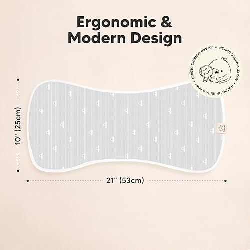 Miniatura 2 de Paños orgánicos para eructos para bebés, niños y niñas, paquete de 5 paños para eructos ultra absorbentes, ropa para eructos, toalla para recién