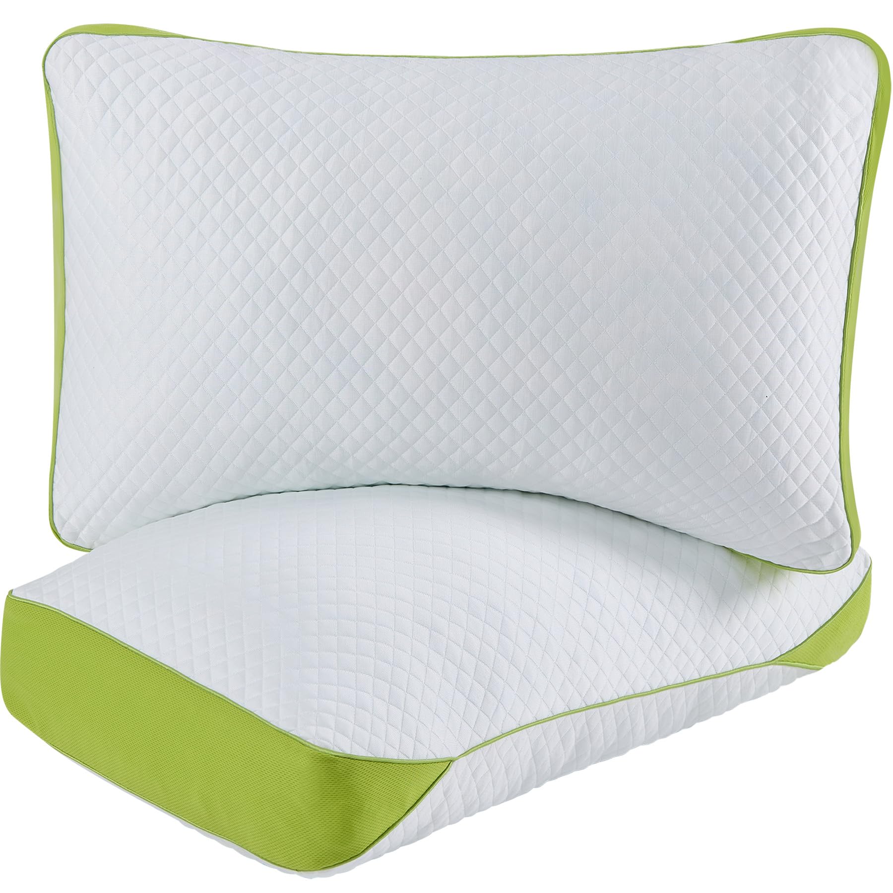 Luxury Hotel Cooling Pillow for Sleeping Medium Firm Shredded Memory Foam Pillows Queen Size Set of 2 with