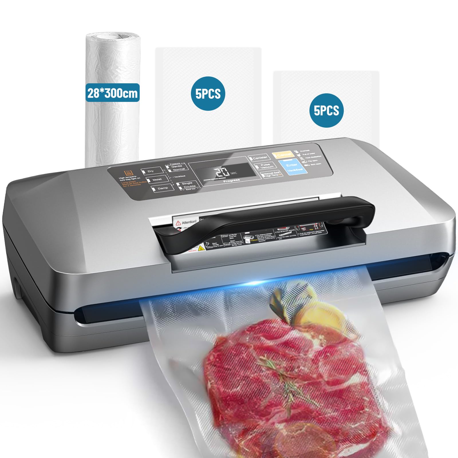 LAICA VT3250 Macchina Sottovuoto Professionale – 1 Rotolo da 40cm Incluso — immagine 11 di 15