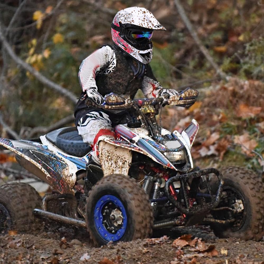 Youth Dirt Bike Helmet DOT Certified for Boys & Girls Ages 5-14, Four Wheeler, Motocross, BMX, MX, UTV, Go Kart, Racing, Skateboard, Baseball