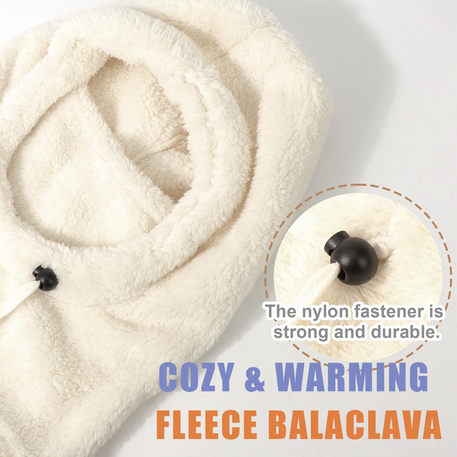 DRESHOW Pasamontañas Térmico Forro Polar Cálido Máscara Facial Calentador Cuello Deportes Clima Frío