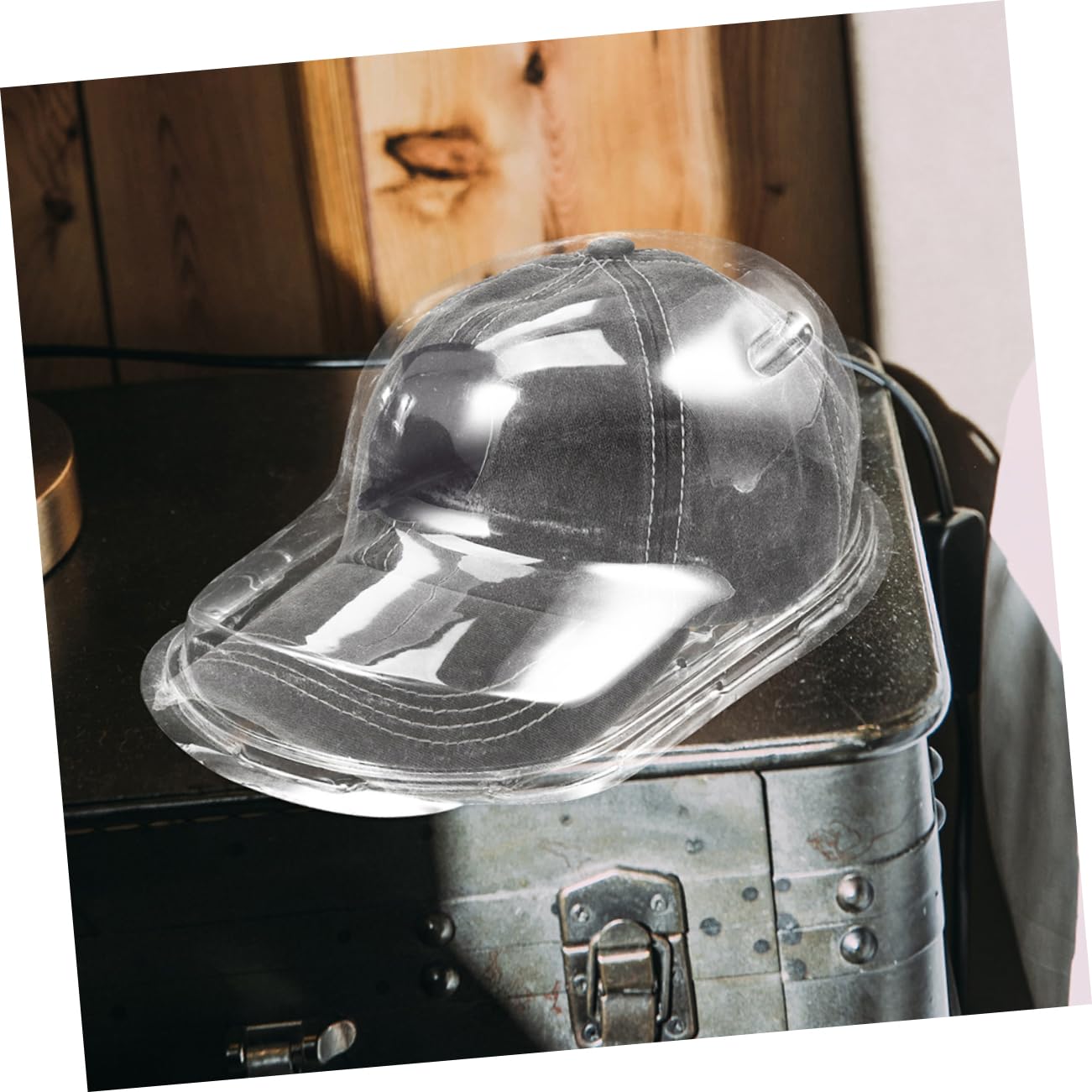 Organizador de Gorras de Béisbol Transparente 6 Unidades Pp