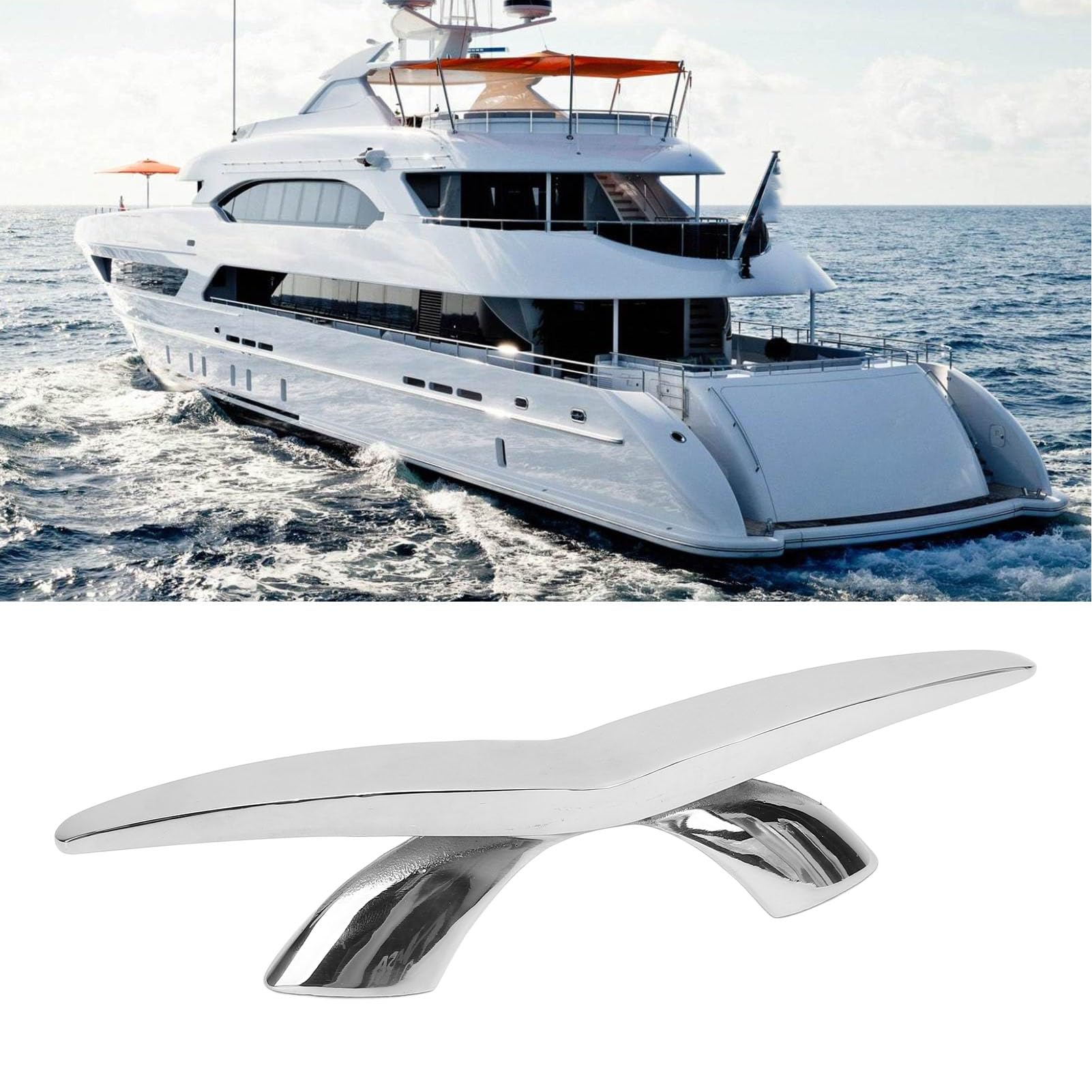 Bitta per Barca in Acciaio Inossidabile da 8 Pollici, Bitta in Acciaio Inossidabile, Marina, di Ormeggio per, Yacht, Motoscafo,