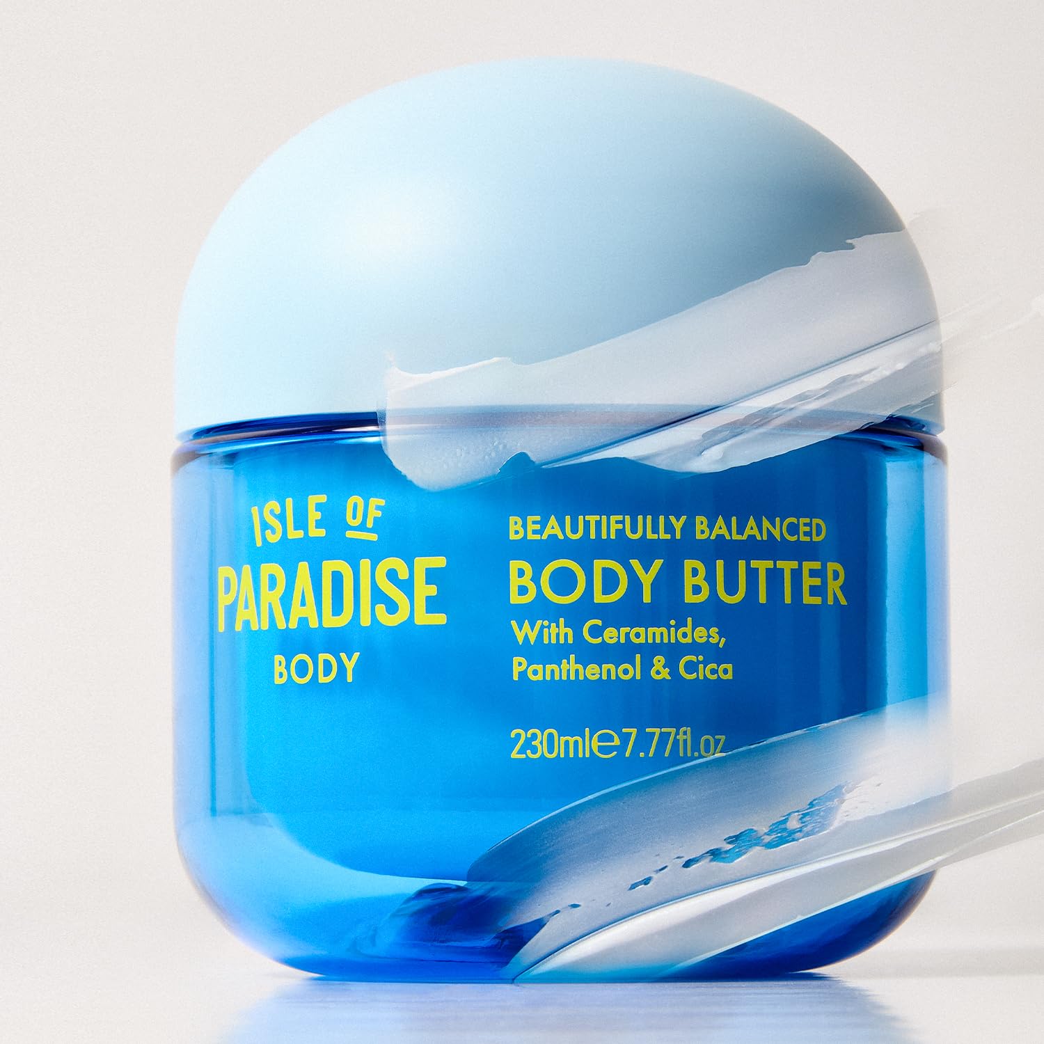 Isle of Paradise Beautifully Balanced Body Butter - For Soft, Smooth Skin - Skin Barrier Body Butter with Ceramides, Panthenol, and Cica - Strengthens and Locks in Moisture - 7.77 fl. oz