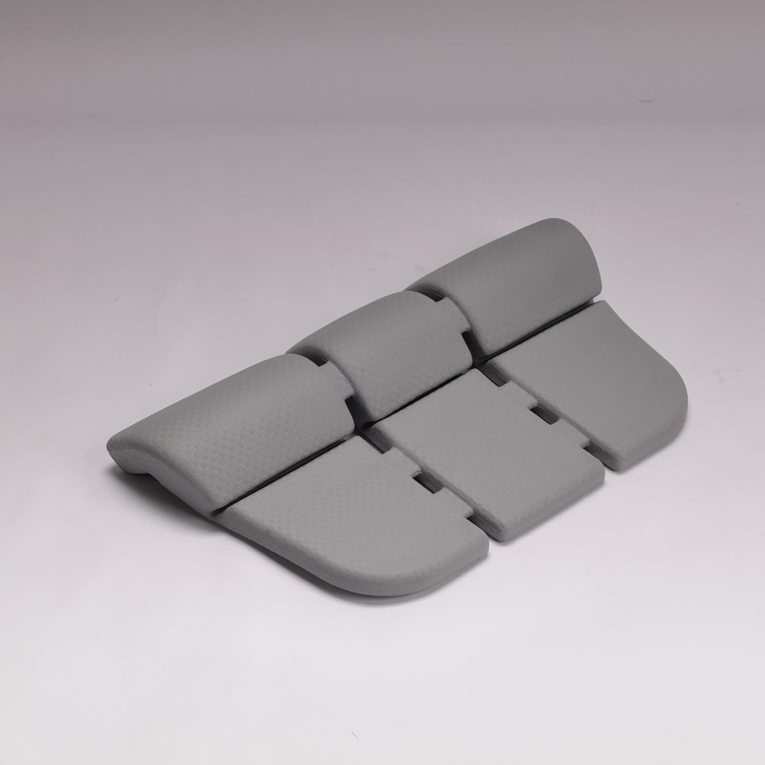 Empava Bath Pillows for Tub, Bathtub Pillow with Neck, Head, Shoulder and Back Support, Anti-Slip Suction Cups, EVA Material, Durable, Smooth, Suitable for AIS Series Bathtubs, Grey