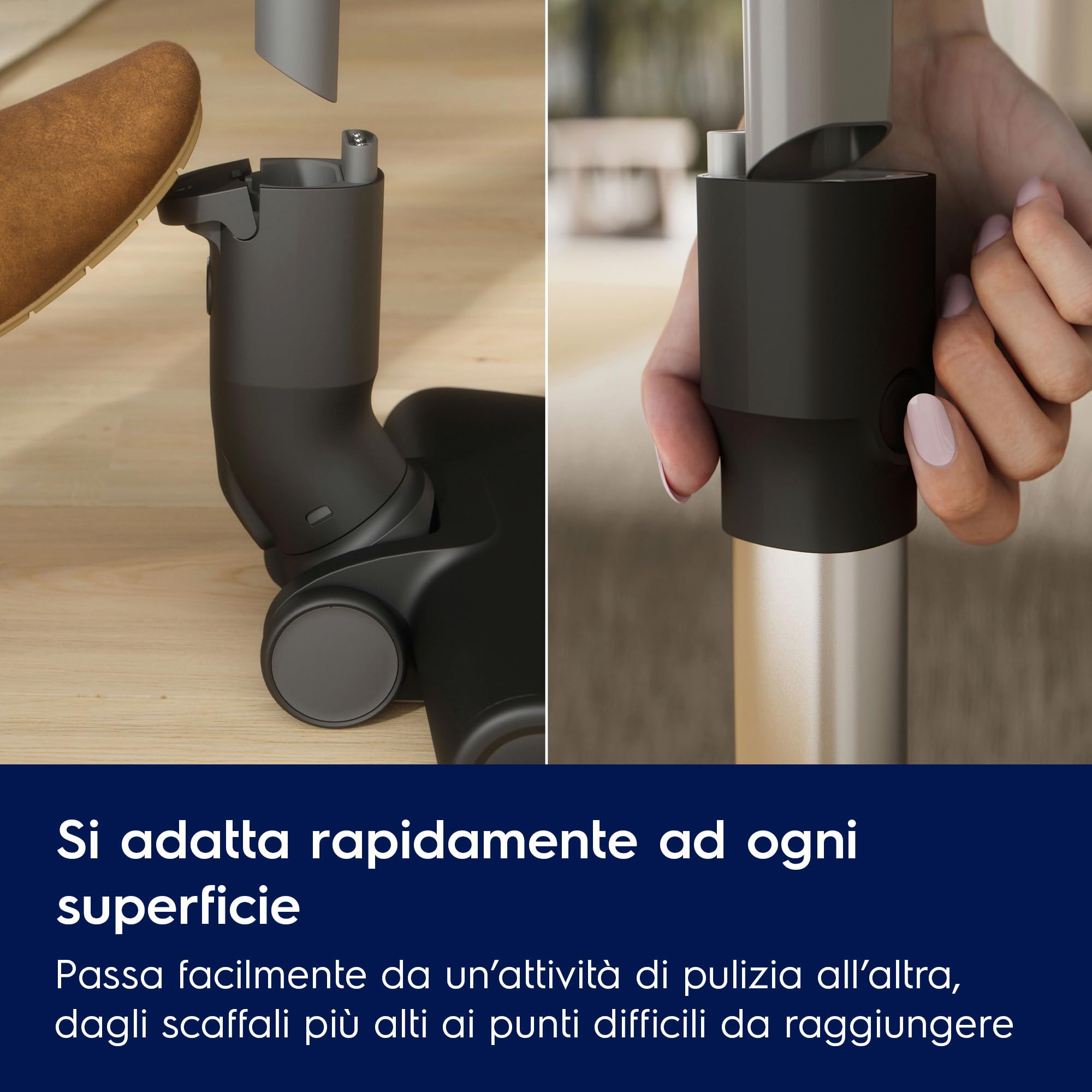 Electrolux Aspirapolvere Senza Filo Serie Clean 600, 40 min di Autonomia, EP61CB21OG, Potente e Portatile, Spazzola Con Rullo Motorizzata, Spazzola Per La Polvere, Lancia con LED, 79 dB, Verde