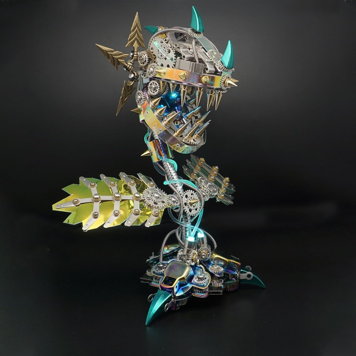 Puzzle 3D Z Metalu Dla Dorosłych, Zestaw Do Budowania Mechanicznych Kwiatów, Łamigłówka Typu „zrób To Sam”, Dekoracja Biurka, Prezenty Na Halloween, 770 Szt.