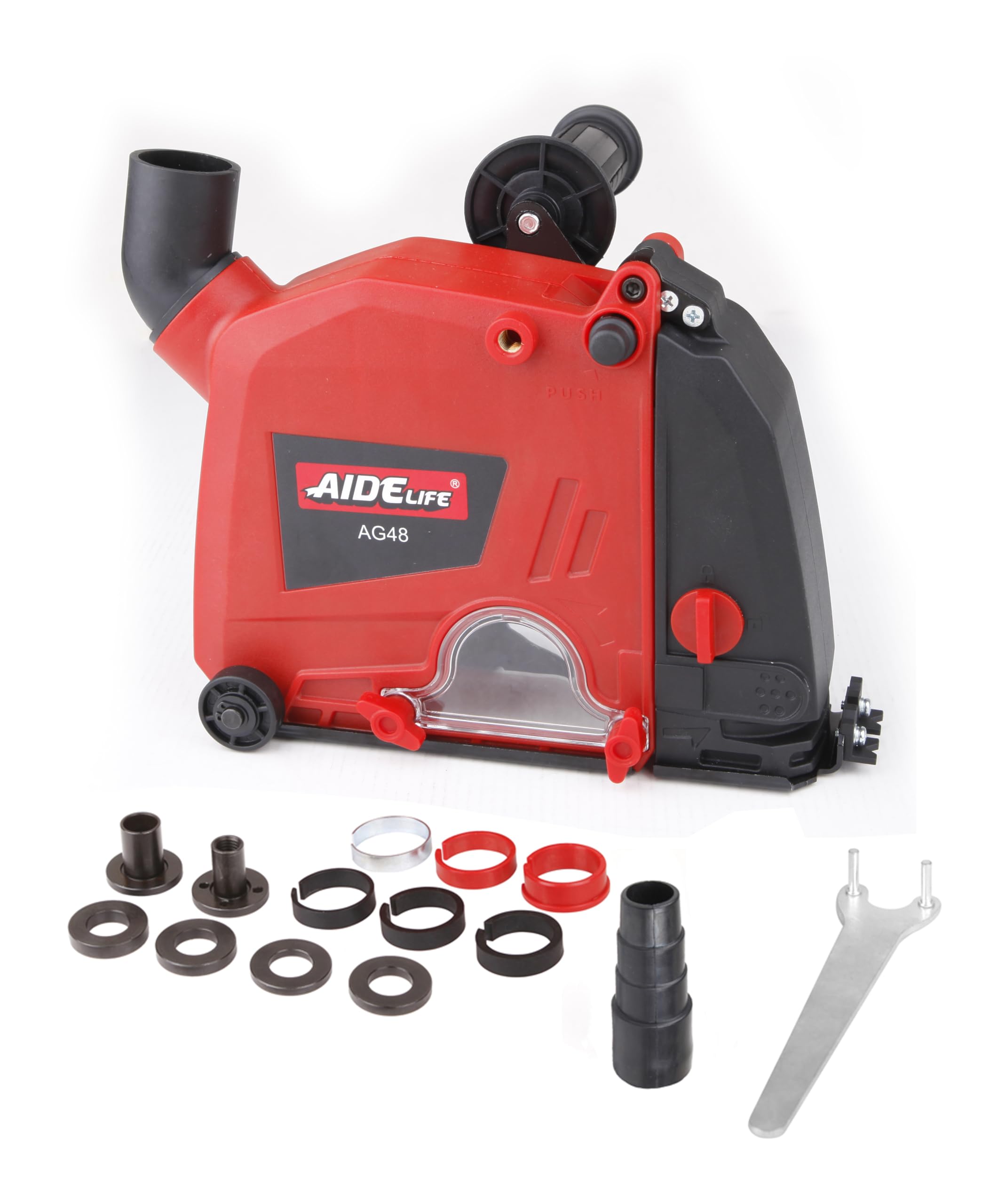 Aidelife cappa di aspirazione per smerigliatrice angolare 125/150mm cuffia di aspirazione. Tagliatrice per Parete