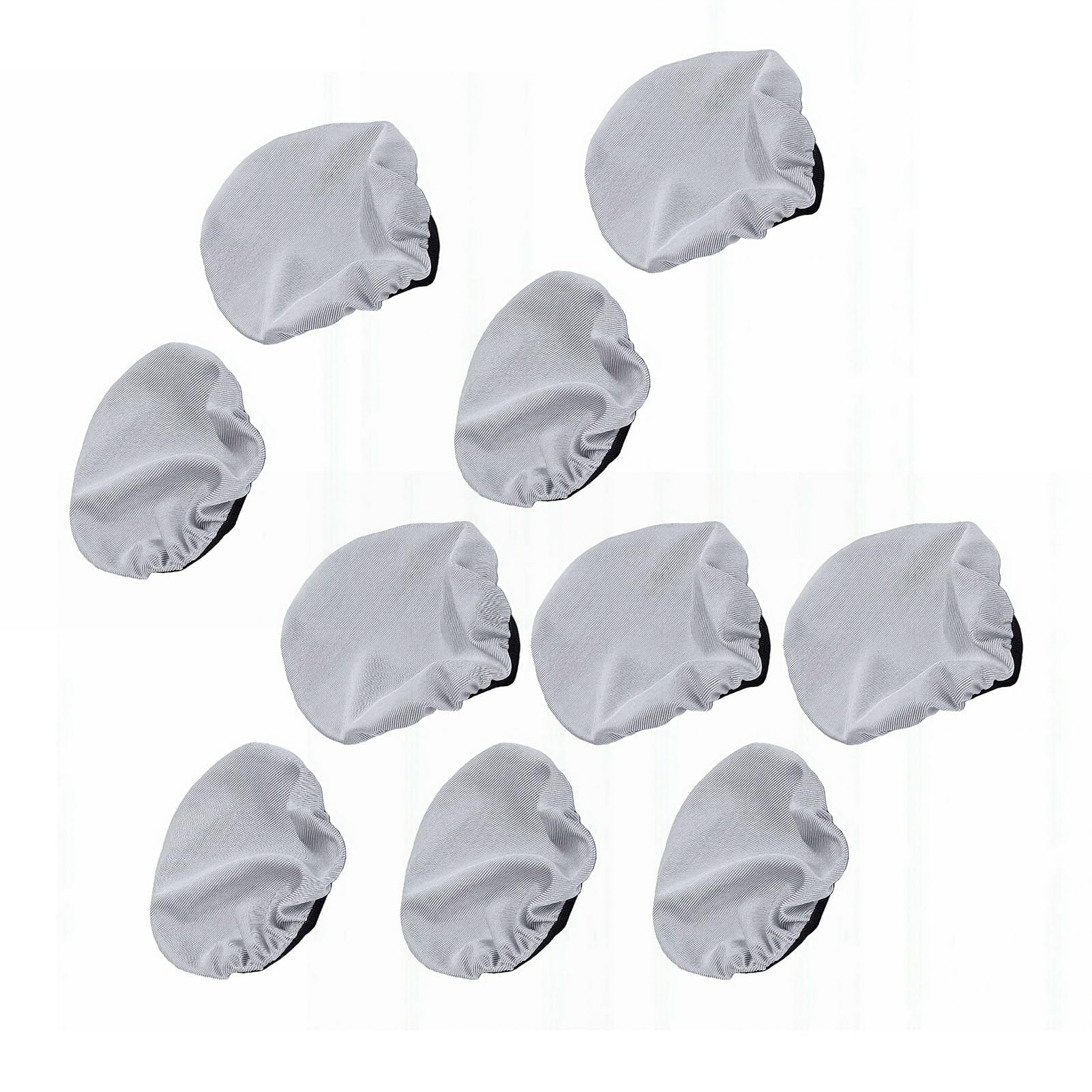 lyrlody Copriorecchie Lavabili per Cuffie Protezioni per Cuscinetti Auricolari in Cotone 5 Paia Tessuto Elastico per il Controllo del Sudore Riutilizzabili per QC35 WH1000XM3 MDR7506 Viaggi (GREY)
