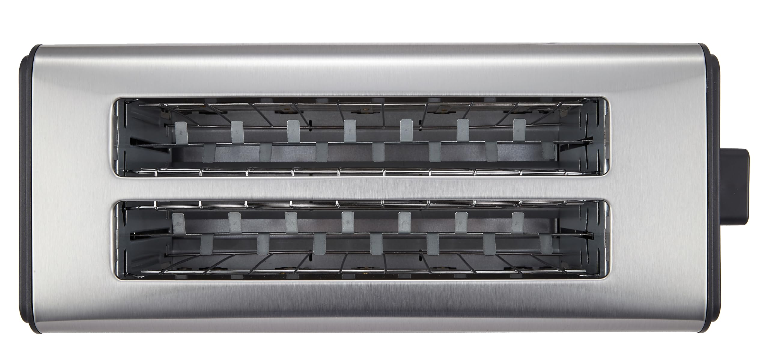 Zilan, Grille-pain à fente longue, 4 tranches de Toastautomatique, XXL, 5 niveaux de rôtissage, accessoire de pain, fonction décongélation, tiroir ramasse-miettes en acier inoxydable