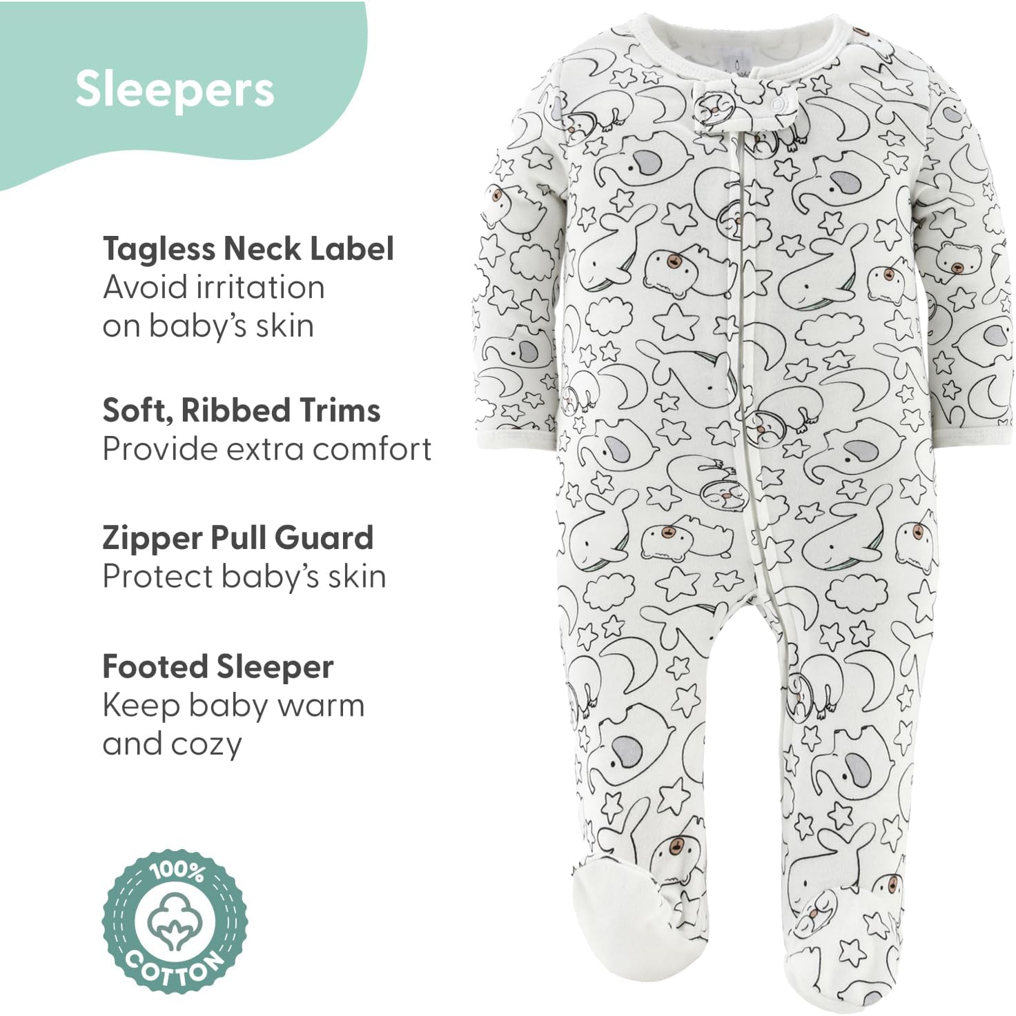 The Peanutshell Baby Layette Gift Set for Boys or Girls - 30 Piece New Born Unisex Gift Set, Baby Clothes & Newborn Essentials Must Haves - Newborn Clothes 0-3 Months - Restful Basics - Image 4