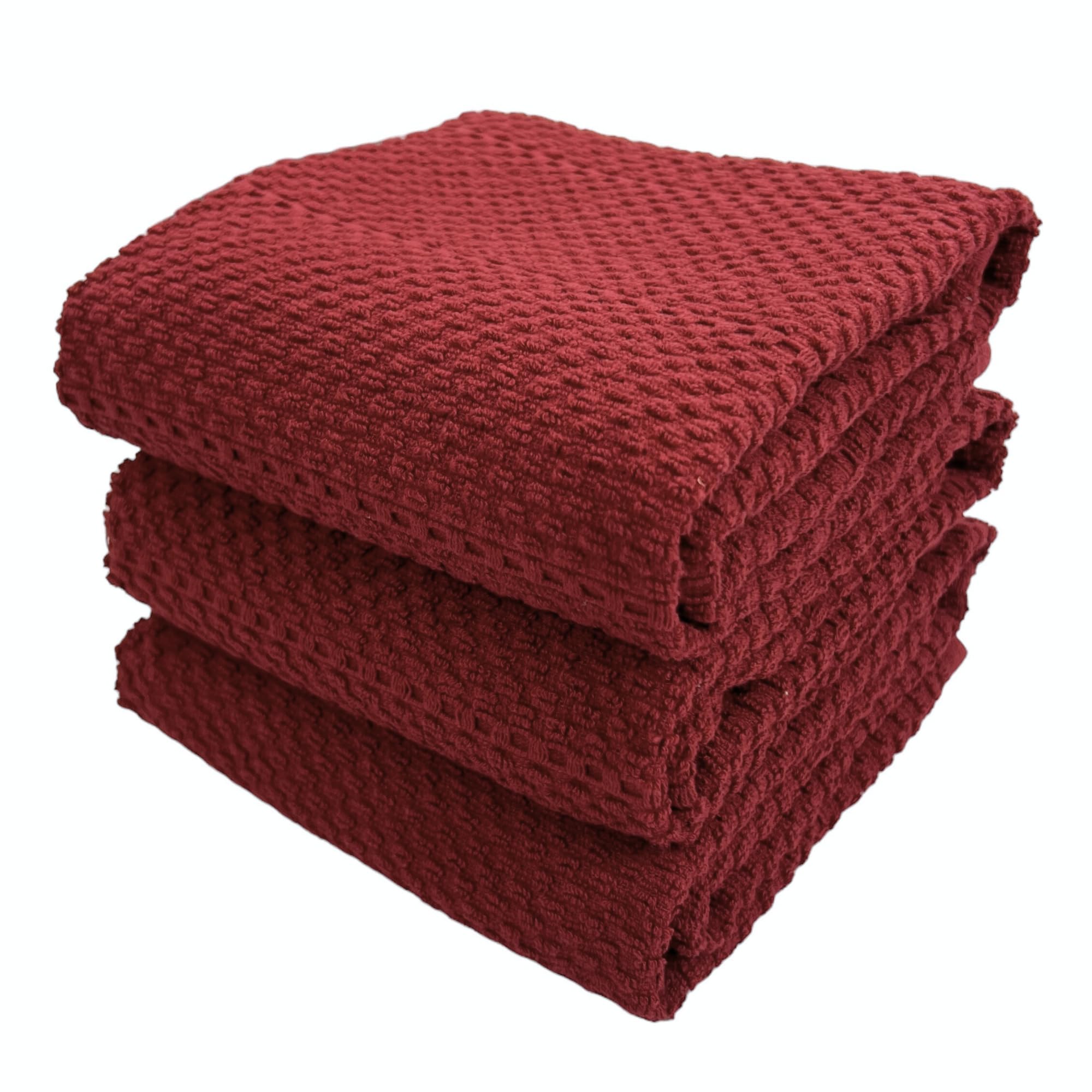 Amazon.com: Maroon Dark Red Brick Red Kitchen Hand Dish Towels