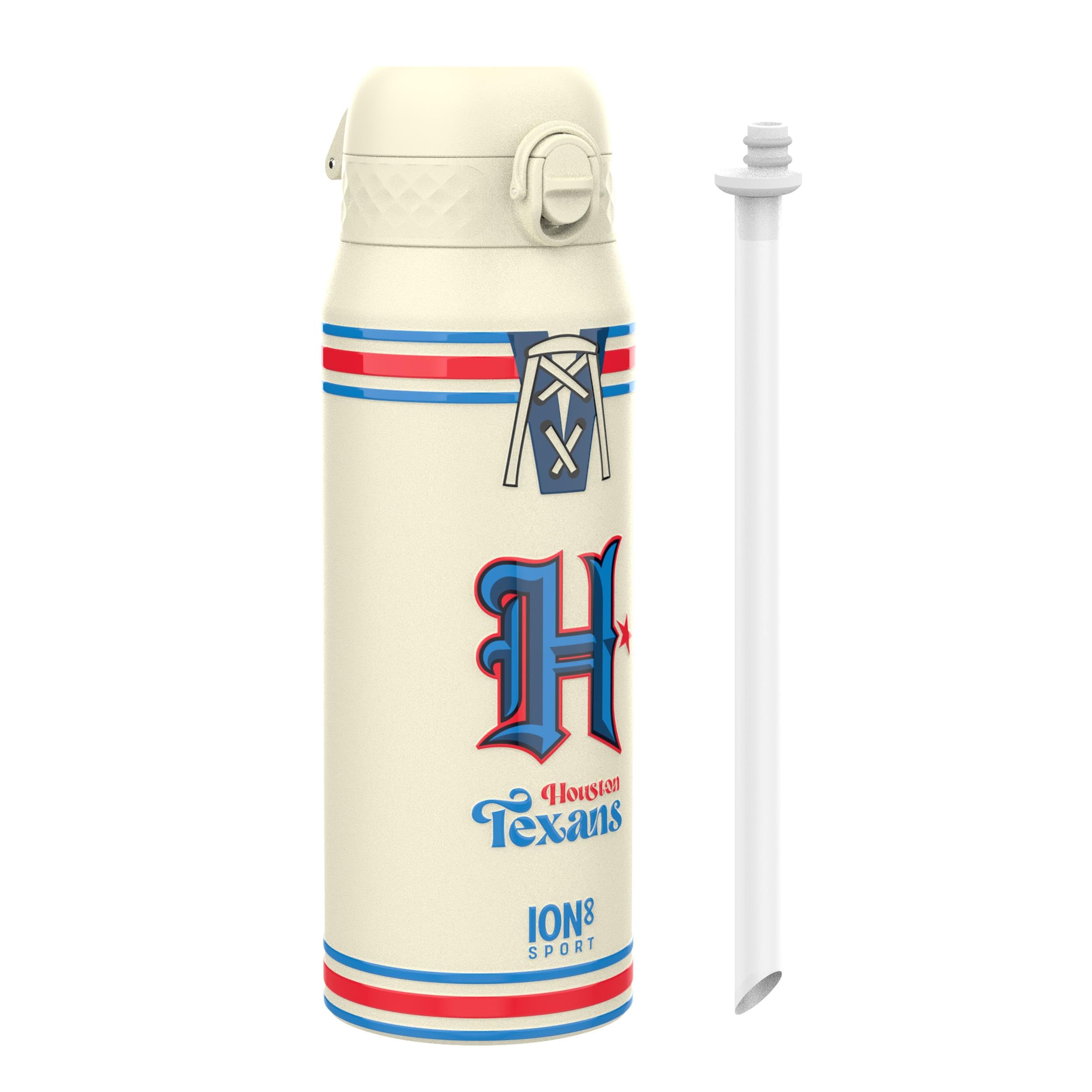 Rackhams Nfl X Ion8 Insulated Steel Water Bottle, Nfl Texans, 750Ml (24Oz)