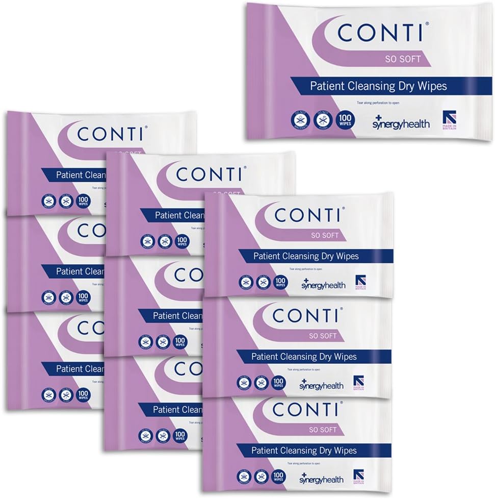 Conti SoSoft Large Dry Cleaning Wipes for Patients (Choose Quantity)