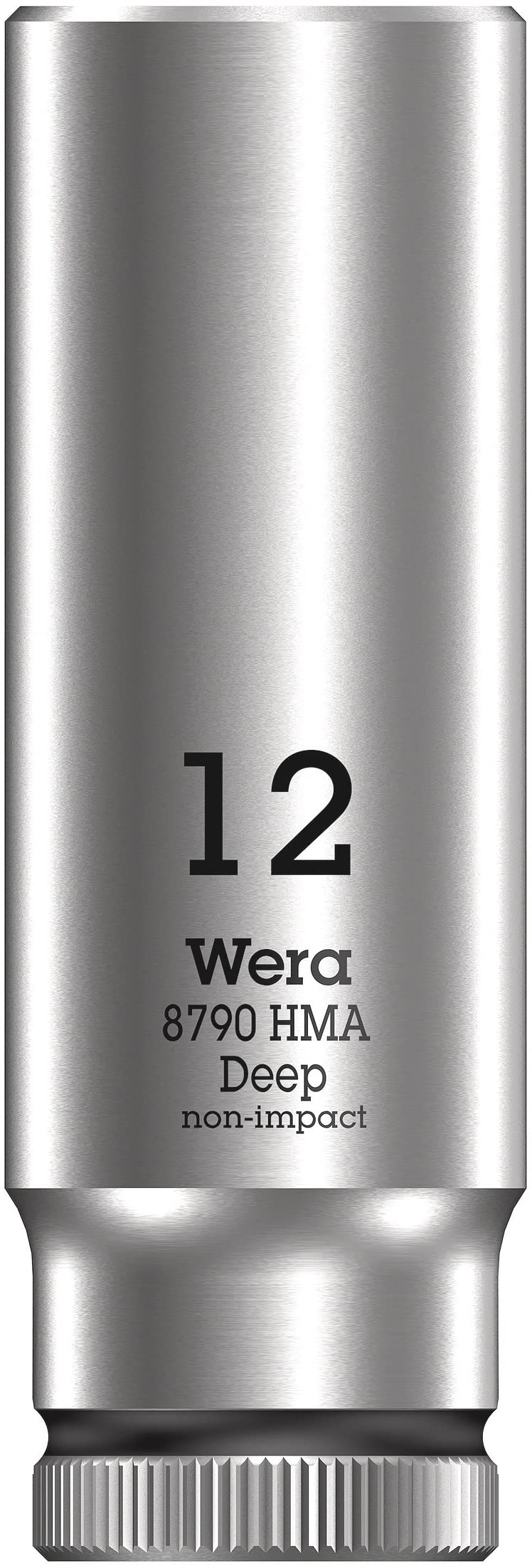 Wera 05005410001 Juego de llaves de vaso en tira magnética A Deep 1, arrastre de 1/4", 9 piezas, Negro