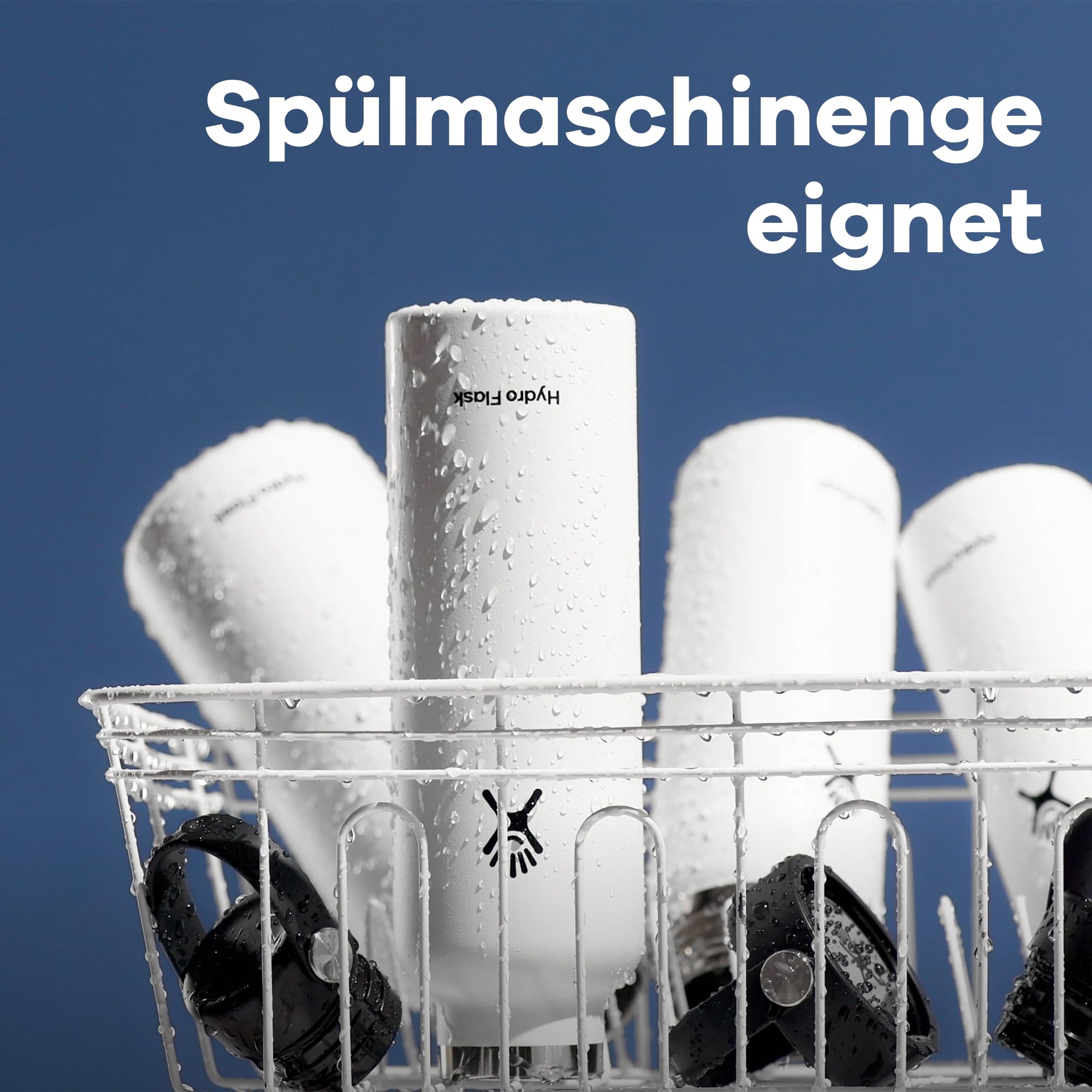 HYDRO FLASK - Wide Mouth - Trinkflasche 1180ml (40oz) - Isolierte Wasserflasche aus Edelstahl - Sportflasche mit auslaufsicherem Flex Cap-Deckel & Gurt - Thermoflasche Spülmaschinenfest - Cascade