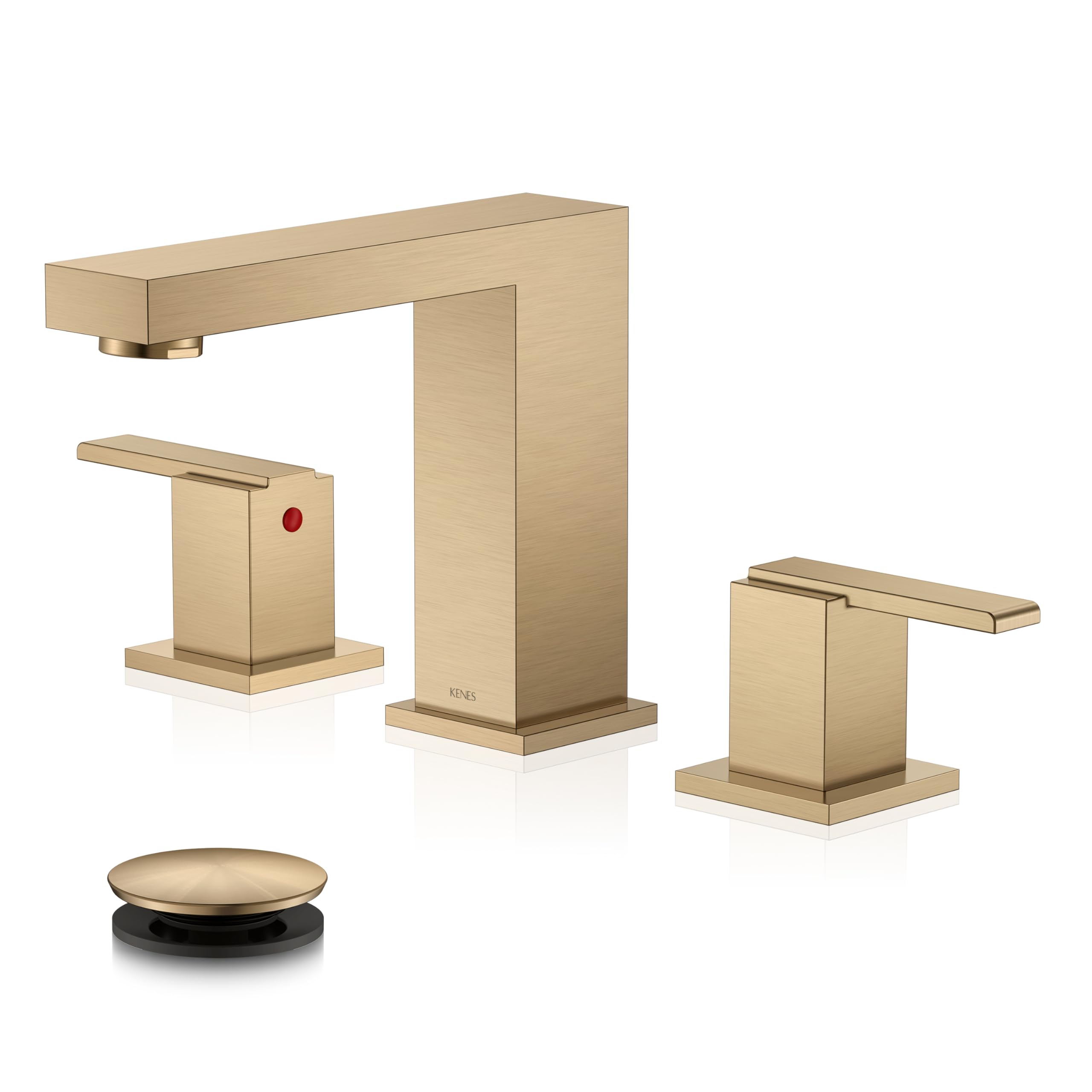 Photo 1 of KENES Champagne Bronze Widespread Bathroom Faucet