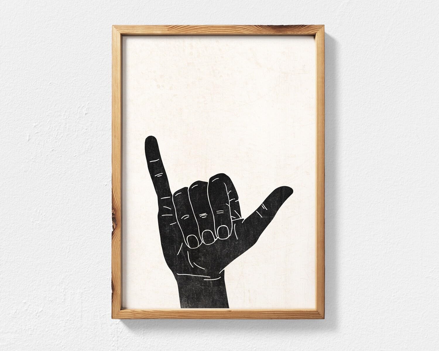 Aloha Hand Sign Drawing