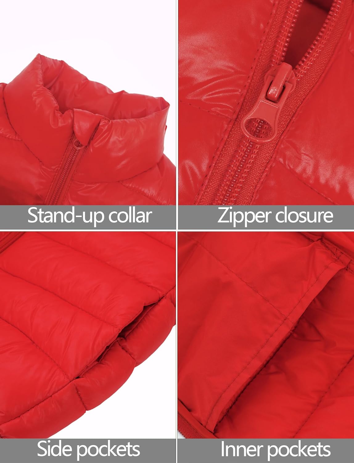 Happy Cherry Kids Boys Girls Lightweight Down Vest Sleeveless Puffer Coat Warm Quilted Gilet Winter Snow Waistcoat Outerwear - Image 4