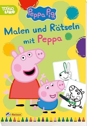 Peppa Wutz: Peppa: Malen und Rätseln mit Peppa: Mit Ausmalbildern und einfachen Rätseln | Kinderbeschäftigung ab 3