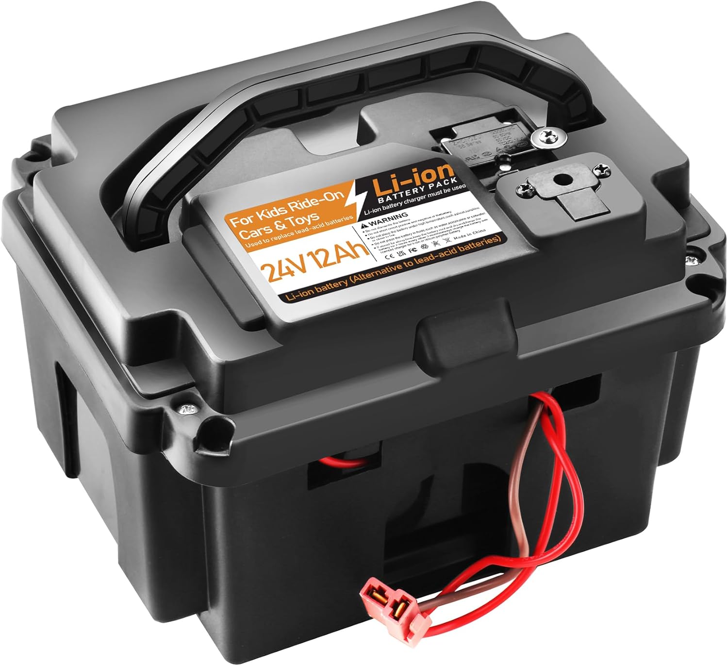 24V 12Ah Li-ion Battery Replacement for Kids Ride On Car Compatible with BRP CAN-AM Maverick X3, Can Am Buggy, GS Can Am 24V Electric SXS, Land Rover & Mercedes-Benz G63