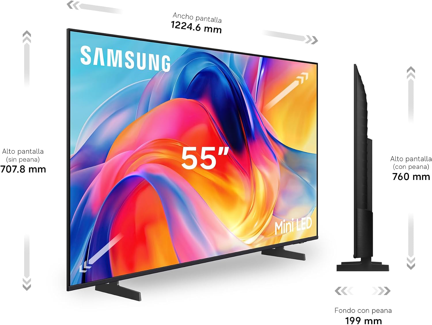 Samsung TV 55 Pulgadas Mini LED M72H 4K Smart TV con Vision AI Companion, Modo AI Football TV Plus, Deportes, Cine y Gaming 10