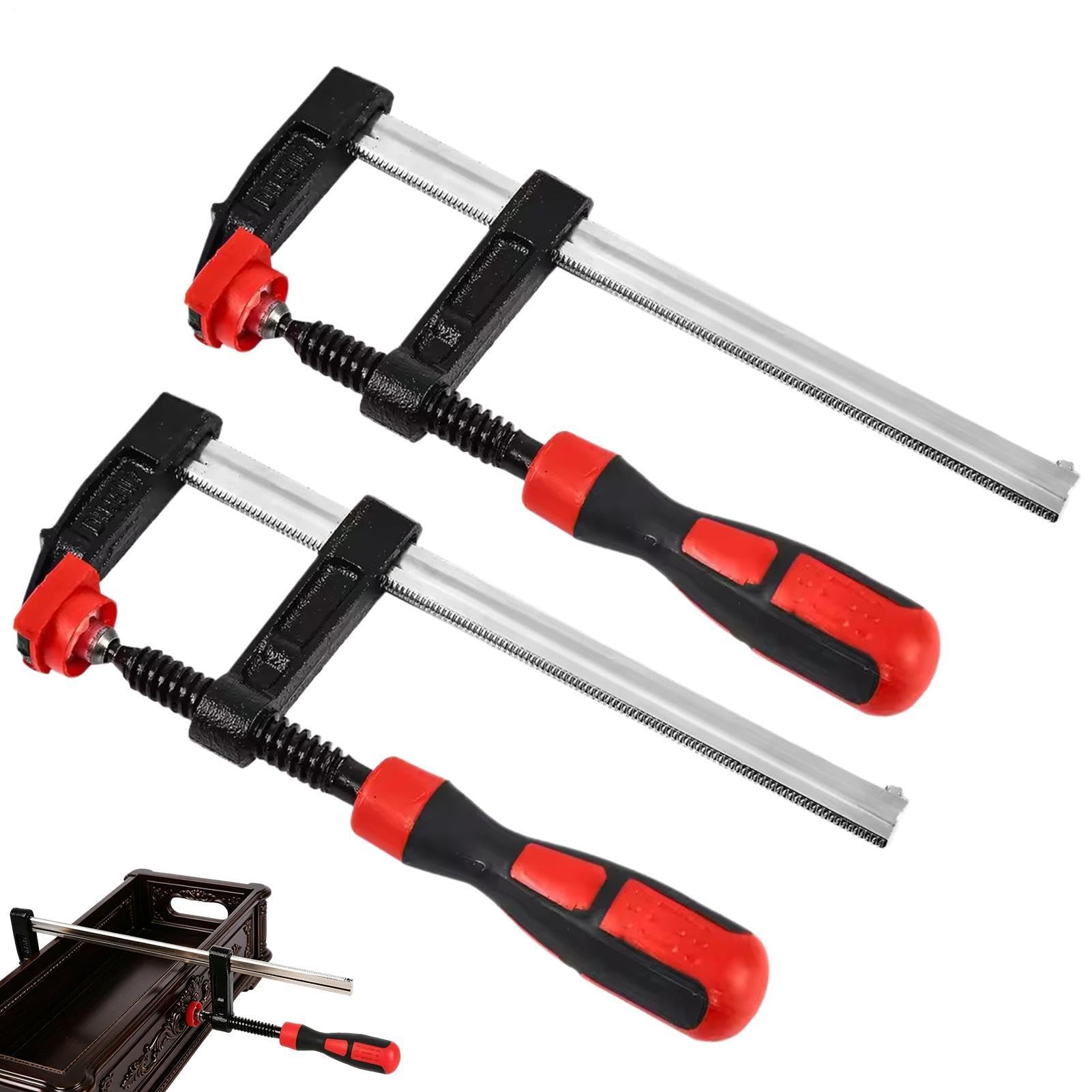 Sargentos para Carpintería Herramientas de Precisión para Carpintero Juego | Sargentos para madera en F para encolar para Montaje de Muebles Ebanistería Estructuras y