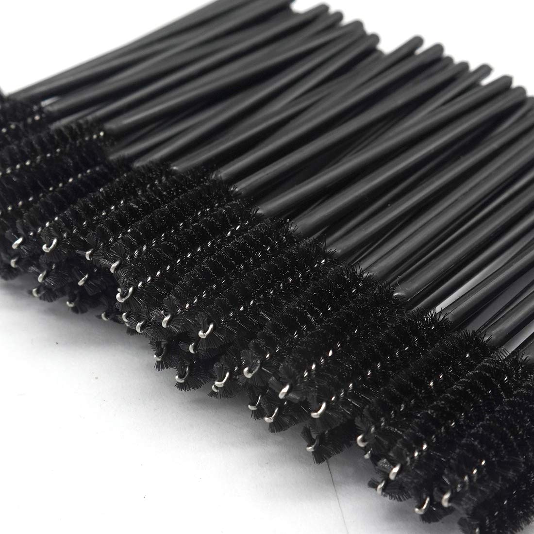 200 piezas Kits de pinceles de maquillaje desechables negro
