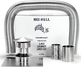 Chimney Liner Kit, 4" Dia, 35 ft. L