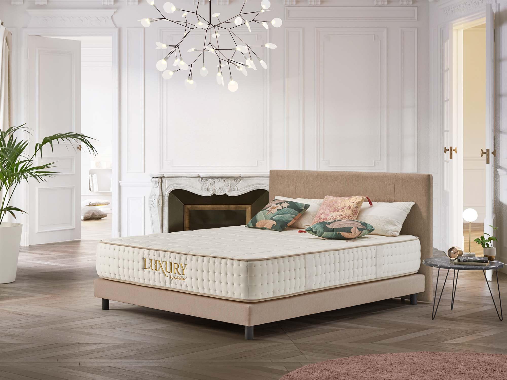 Naturalex - Luxury - Colchón 180x200 cm Viscoelástico - 30 cm | Exquisito Tejido Damasco Extra Suave Transpirable - 7 Zonas Descanso Muscular