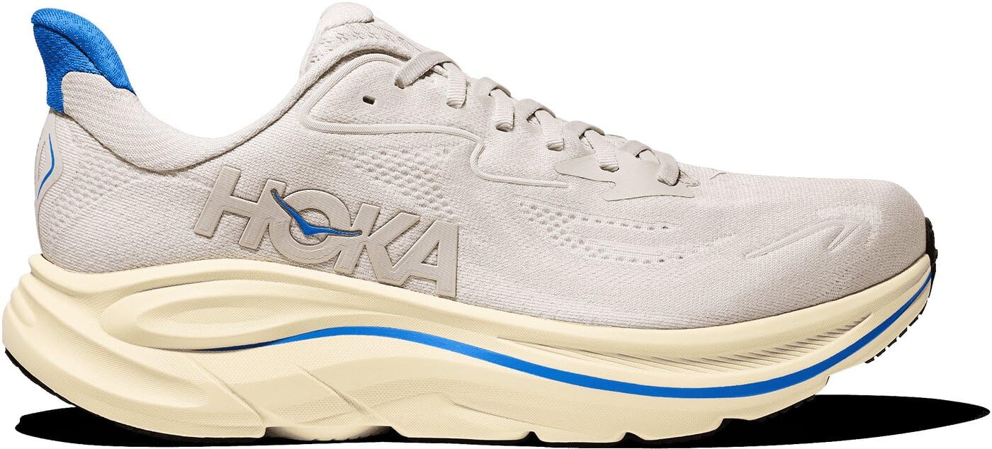 HOKA レディース クリフトン 9 ランニングシューズ, スタッコ/バーチャルブルー。, 11