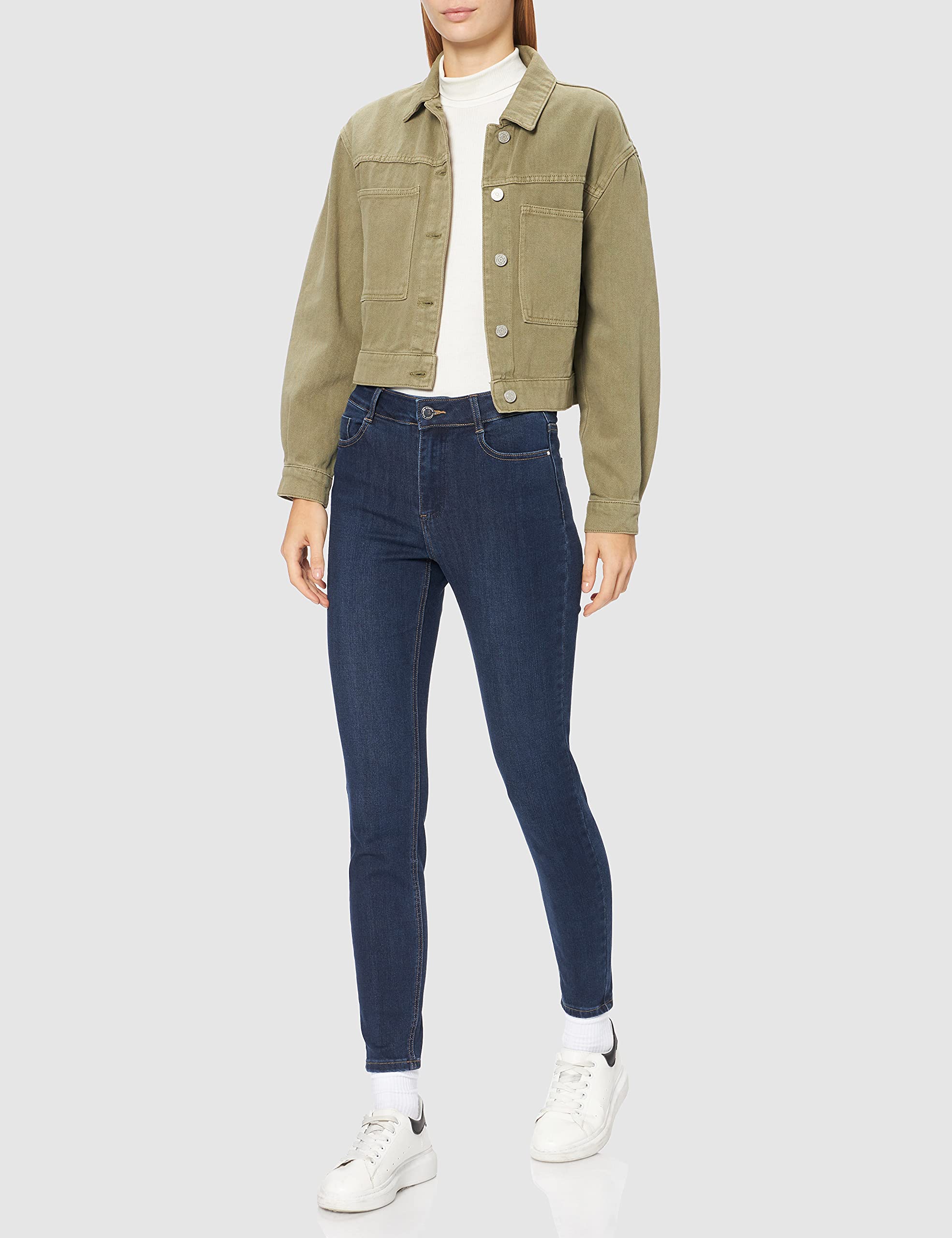 Morgan Jeans slim taille haute 7/8ème