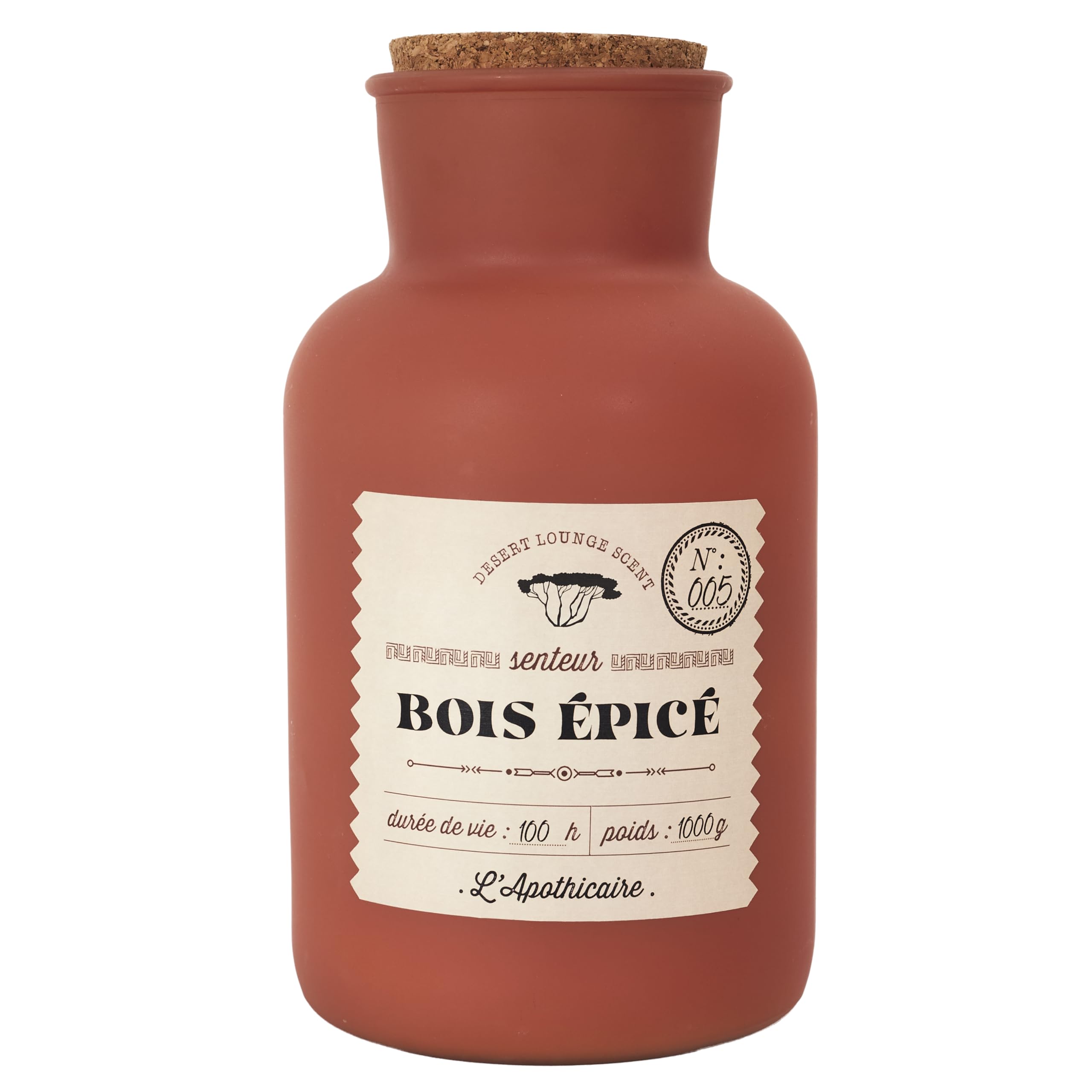 Bougie parfumée Bois Épice Désert grand format HOME DECO FACTORY BO0126