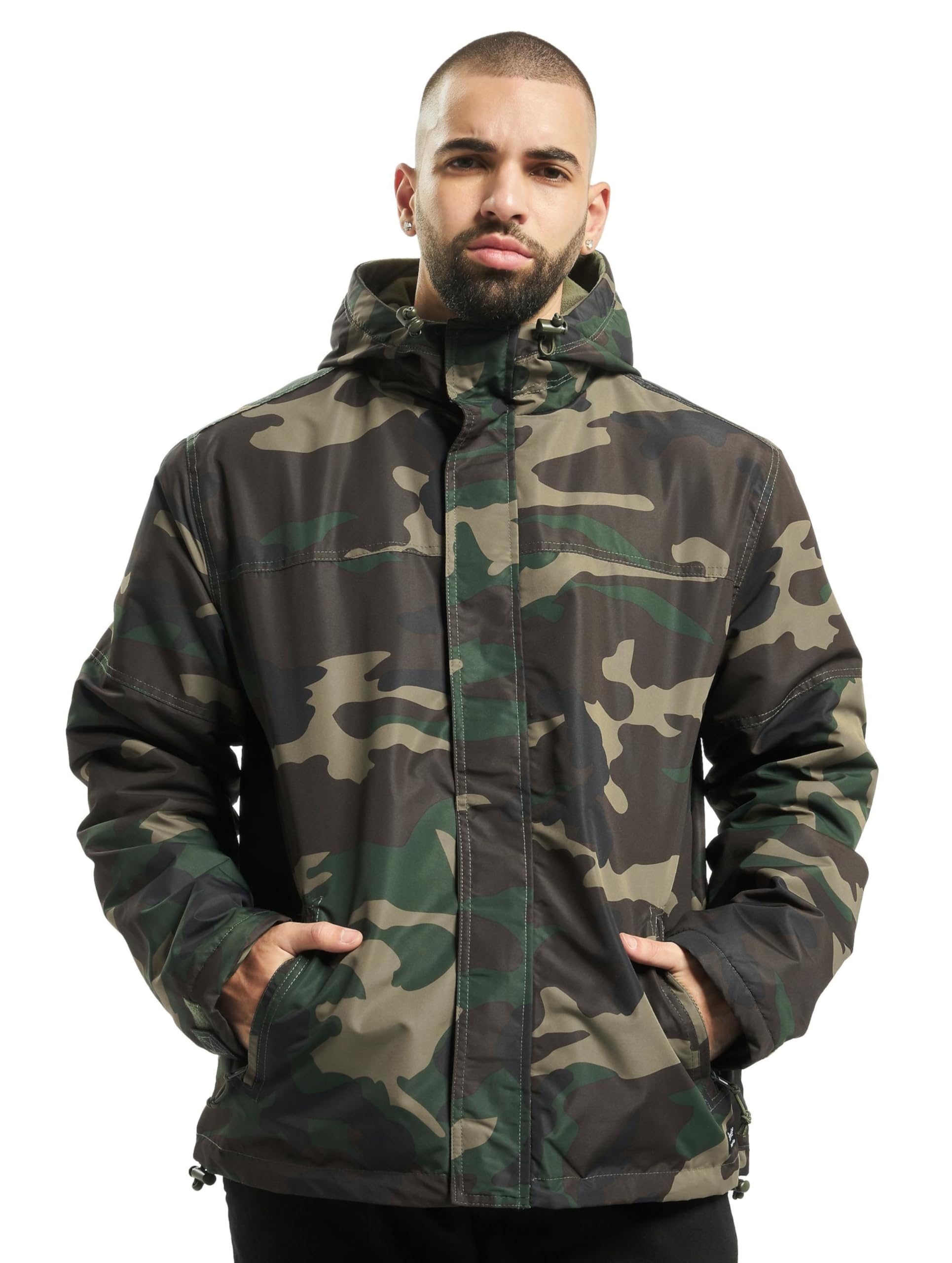 Brandit Frontzip Windbreaker, color: woodland, size: S