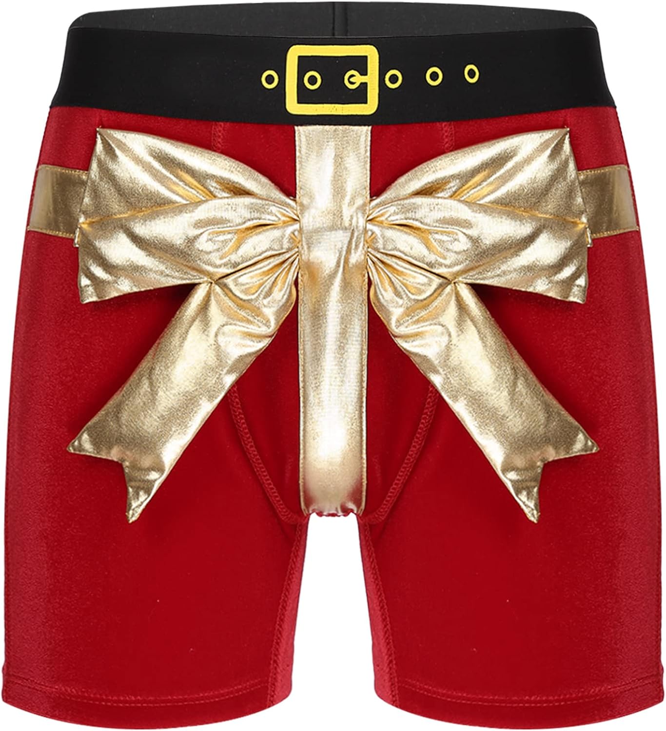 Men's Santa Claus Christmas Holiday Novelty Boxer Shorts Cosplay Panties Underwear
