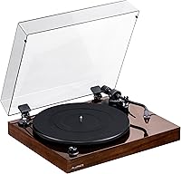 Vista 1 de Fluance - Tocadiscos RT83 de referencia para discos de vinilo de alta fidelidad con cartucho Ortofon 2M Rojo, motor de control de velocidad, base