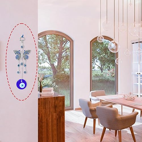 Miniatura 6 de Decoración colgante de mal de ojo, colgante de cristal azul contra el mal de ojo, adorno para el mal de ojo, amuleto turco griego, accesorios de