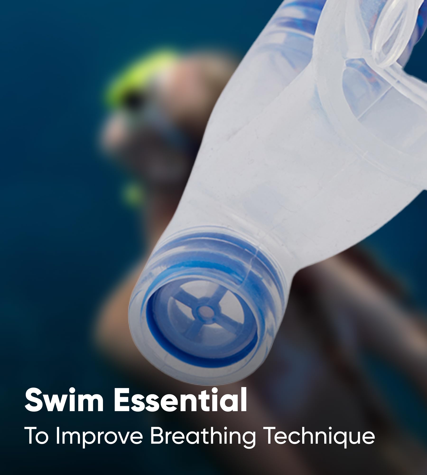 Speedo Unisex Center Snorkel | Snorkel | Pomoce treningowe, Bllue Flame/Pool Blue/Fluo Mandarynka, jeden rozmiar
