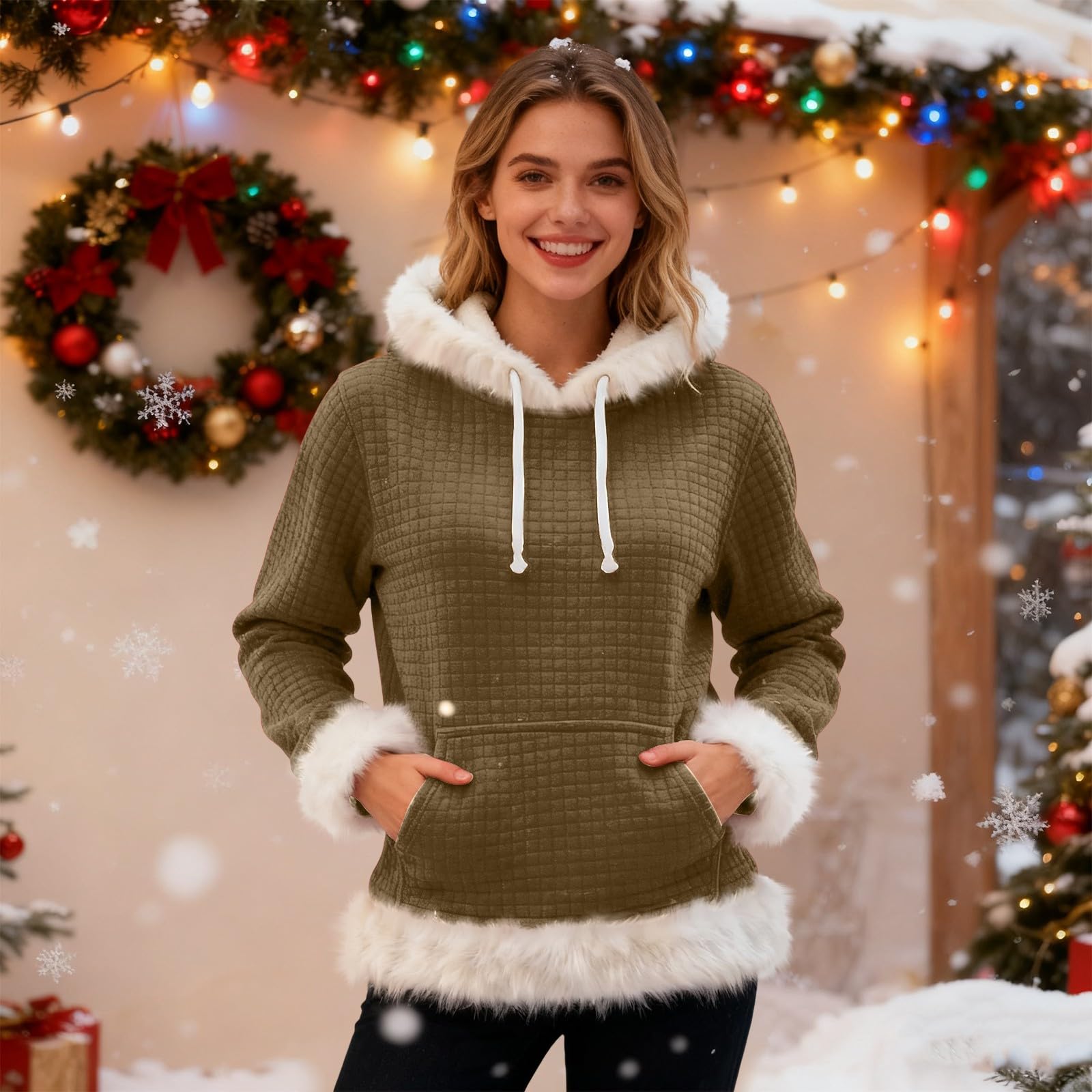 Chaqueta Verano Hombre Sudadera con Capucha De Forro, Estilo Oversize, Tallas Grandes, Manga Larga, Casual, Ideal para Invierno. L (Khaki, S) Camisa Sin Mangas Ropa Cortavientos