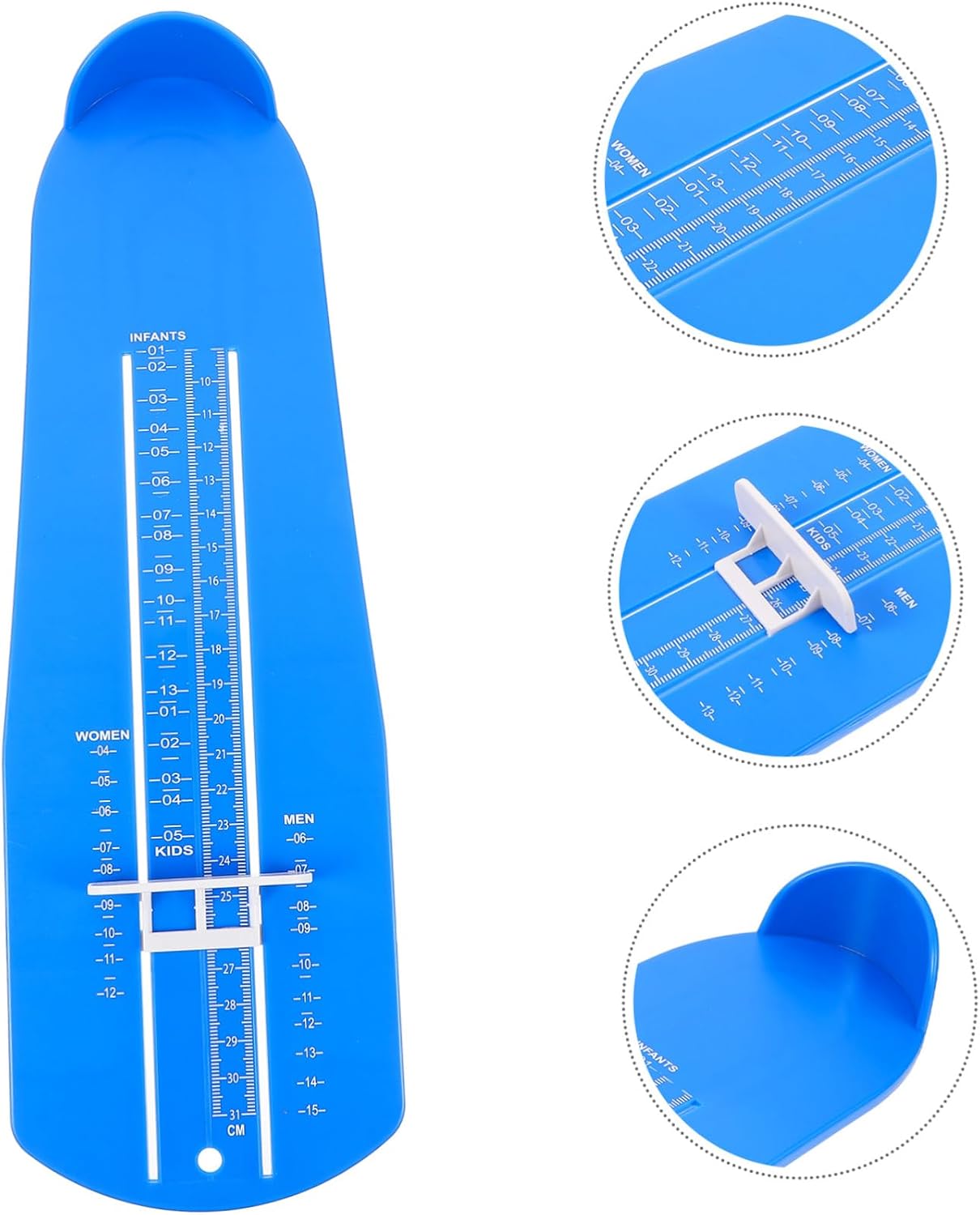 BESPORTBLE Foot Measuring Device for Adults and Accurate US Foot Ruler Gauge for Shoe Measurement Compact and Easy to Carry for Online Shoe Shopping Option