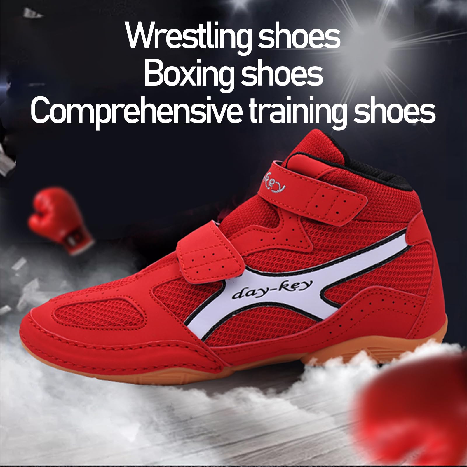Ringerschuhe Kinder,Boxschuhe FüR Jugendliche,Jungen Fitness,Training Boxschuhe,Komfort Und StabilitäT,Flexibel,Langlebig,Atmungsaktiv,Rutschfester Boxschuh FüR Kleine Kinder
