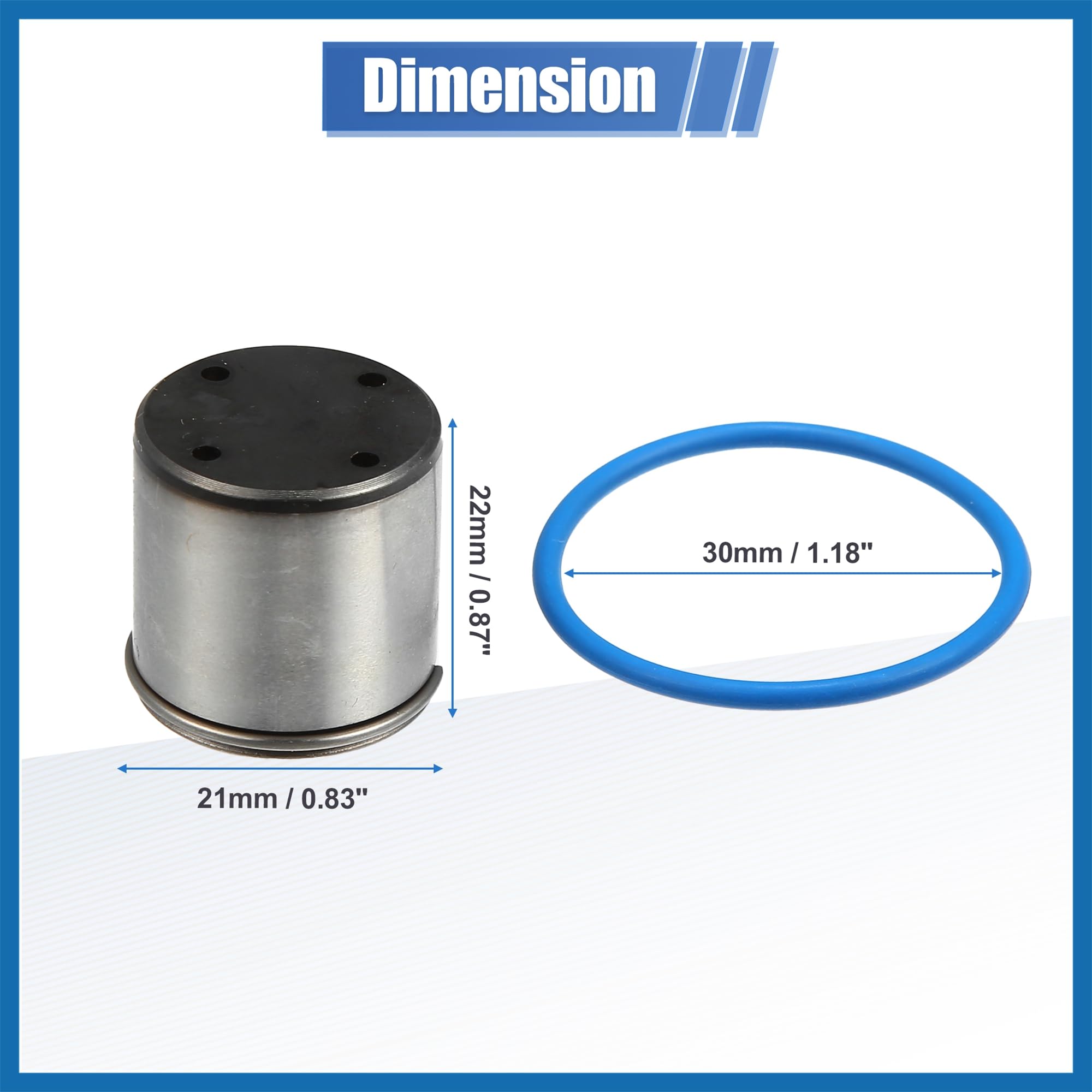 A ABSOPRO 1 Set Carburant Pompe Tappet Cam FolInférieur pour Audi 06D109309C Métal Caoutchouc Remplacement d'article