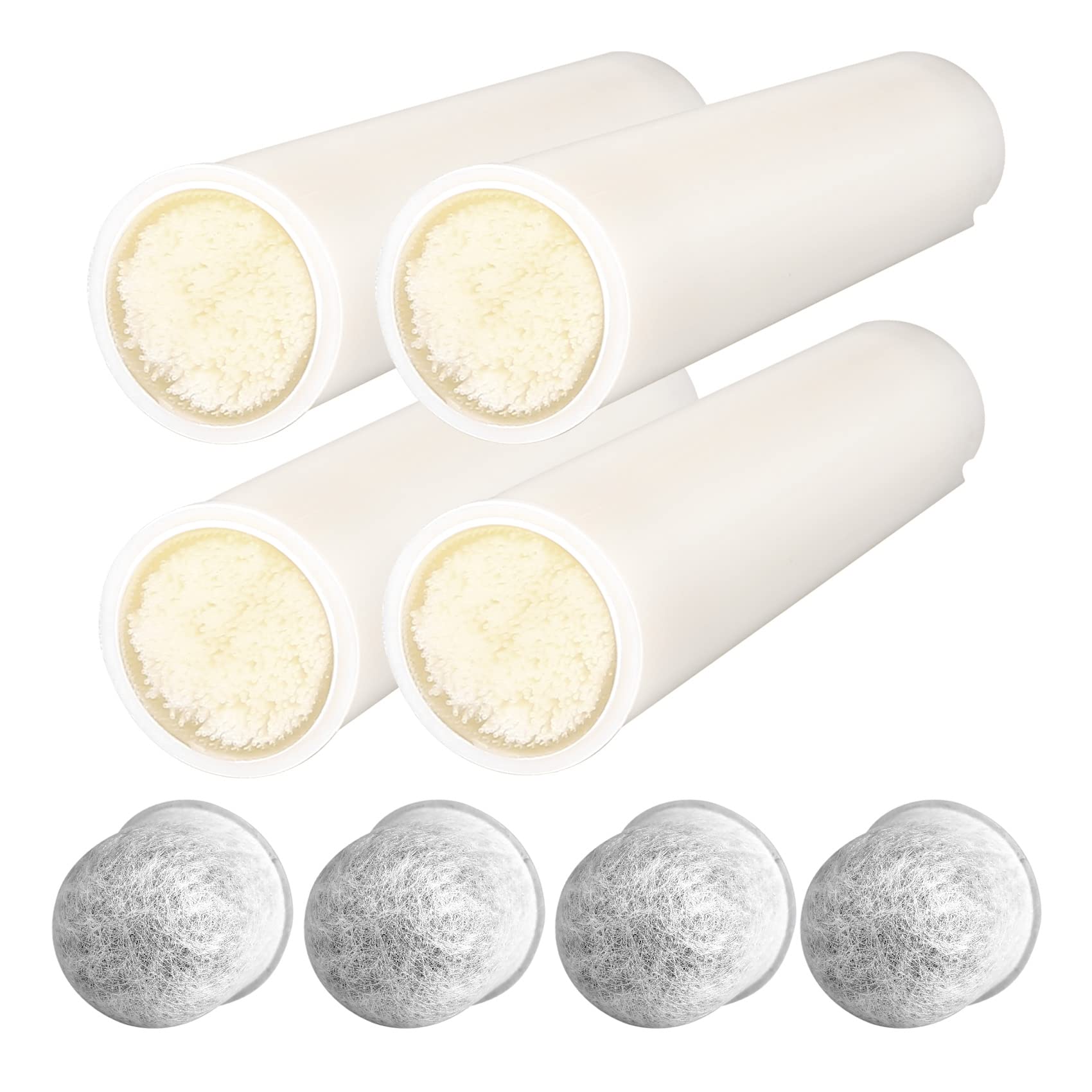 Membrane Solutions S2 Water Filter Straw Replacement Filter Elements, 0.1 Micron 4-Stage Water Purifier Survival Gear, Removable Portable Water