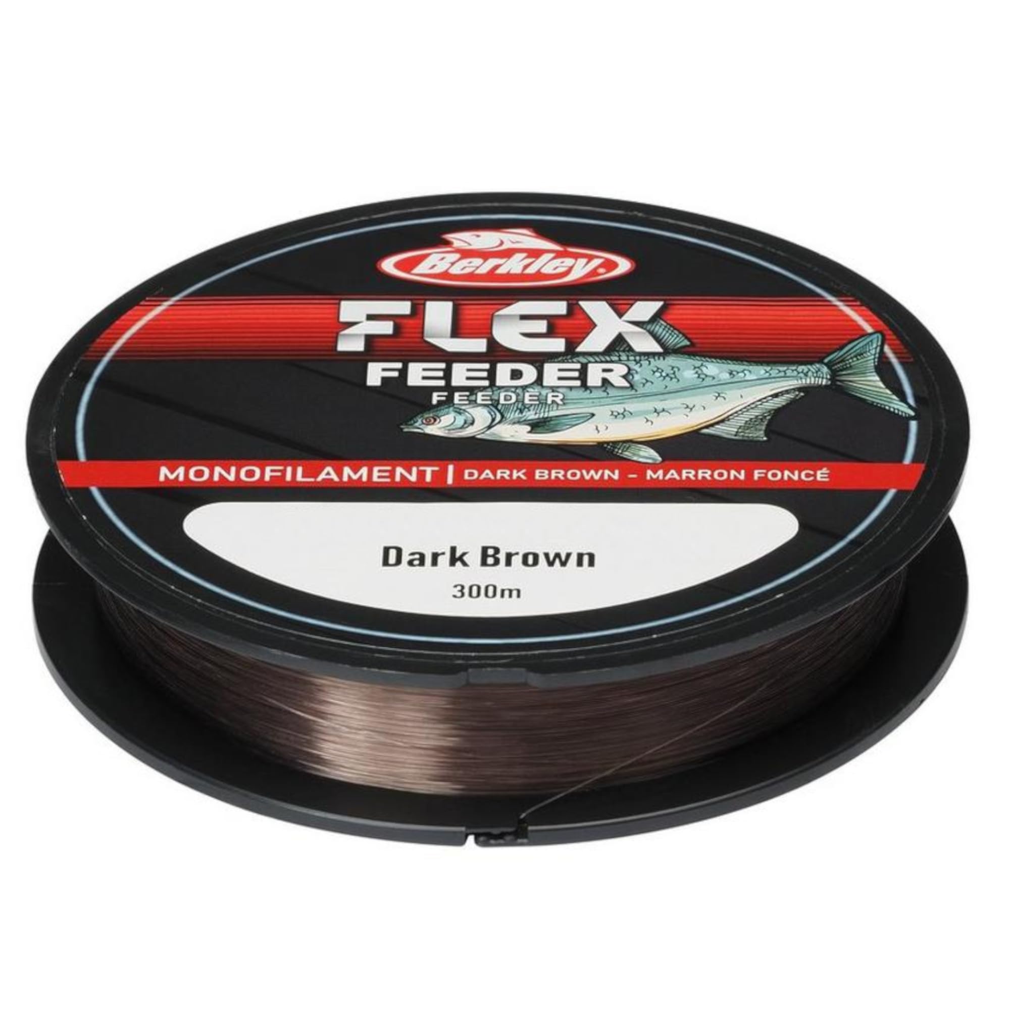 Berkley Flex SS Żyłki wędkarskie z monofilamentem - mocne, o niskiej pamięci, łatwe do zawiązania, odporne na ścieranie, tonące - ciemnobrązowy, 0,22 mm | 8 funtów | 3,65 kg | 300 m