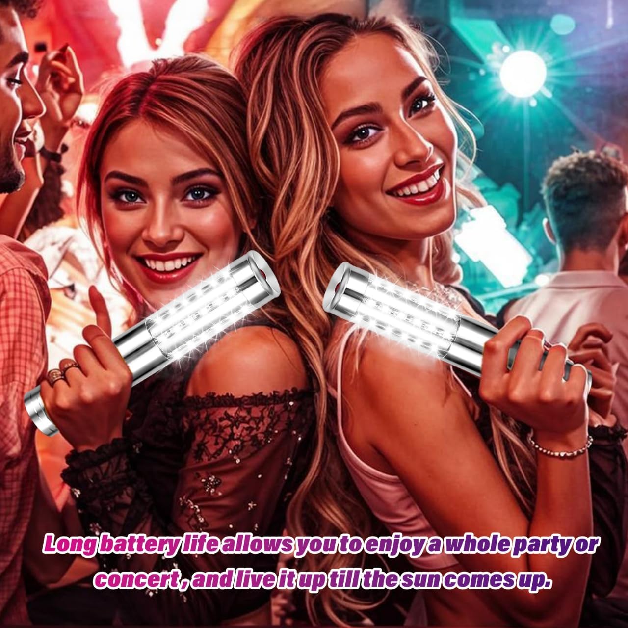 4 Pieces Bottle Service Lights, Rechargeable Bottle Sparklers, Reusable Bottle Girl Lights, Champagne Bottle Service Sparklers for Bar Nightclub Concert Birthday Wedding Party